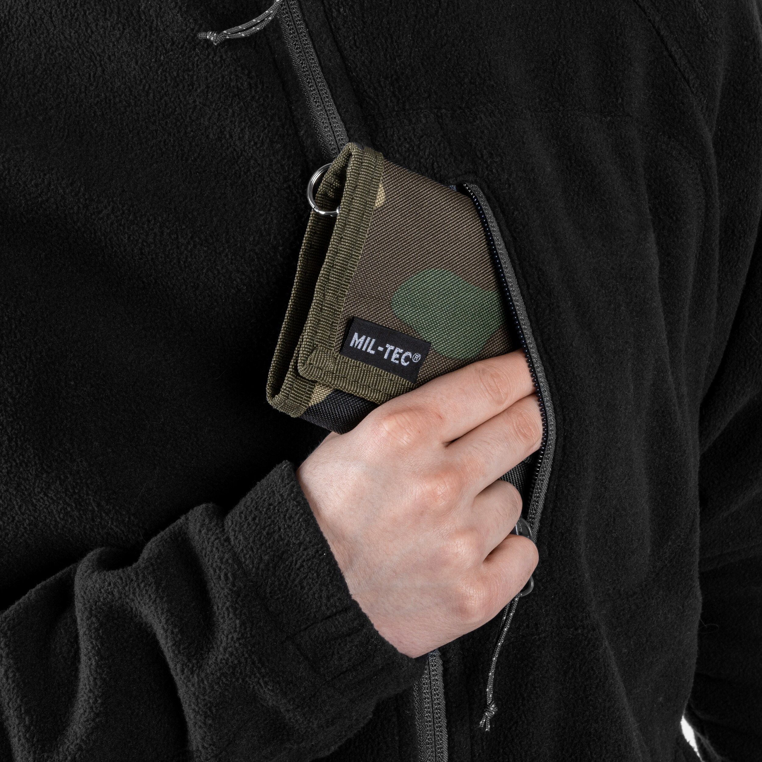 Mil-Tec Wallet with chain - Woodland