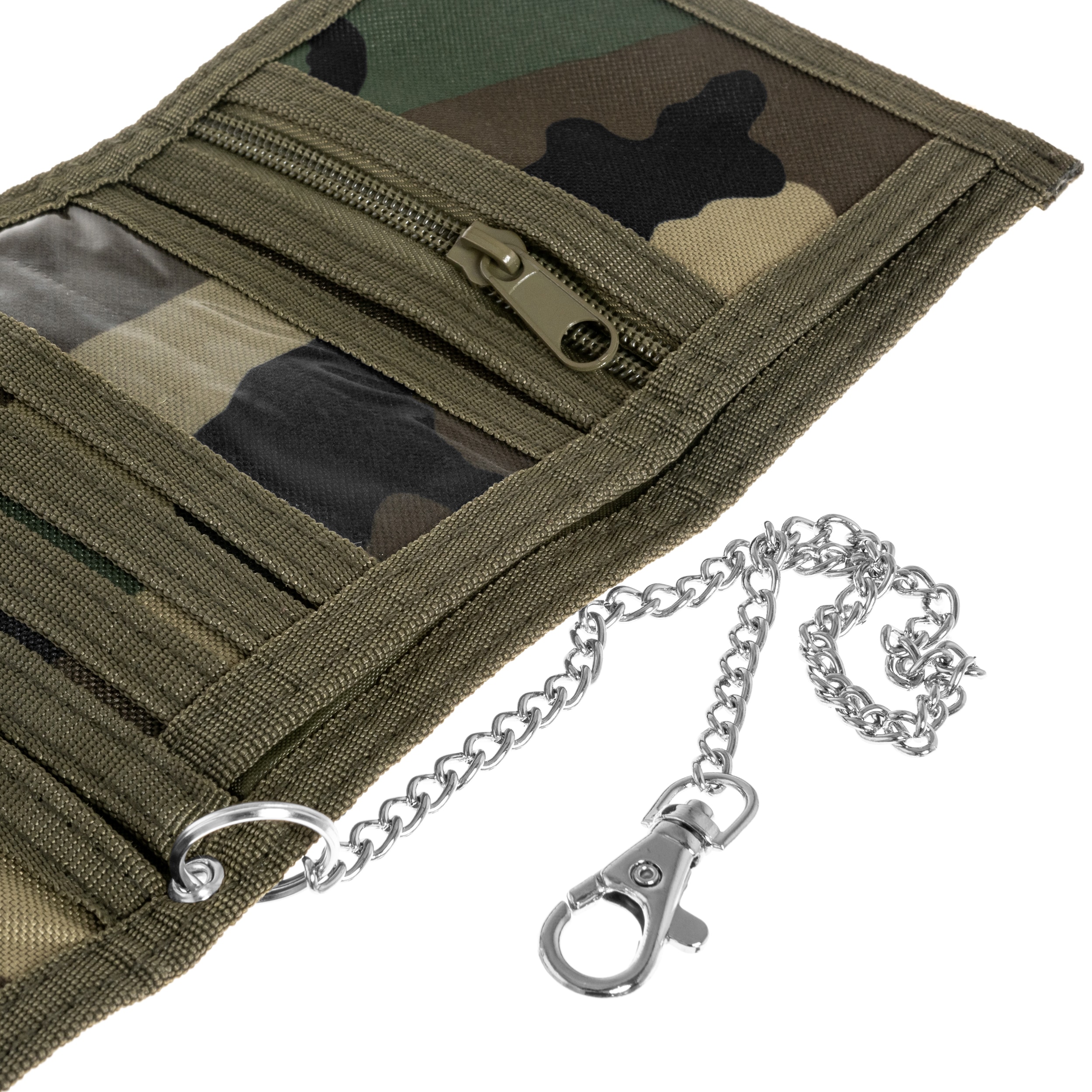 Mil-Tec Wallet with chain - Woodland