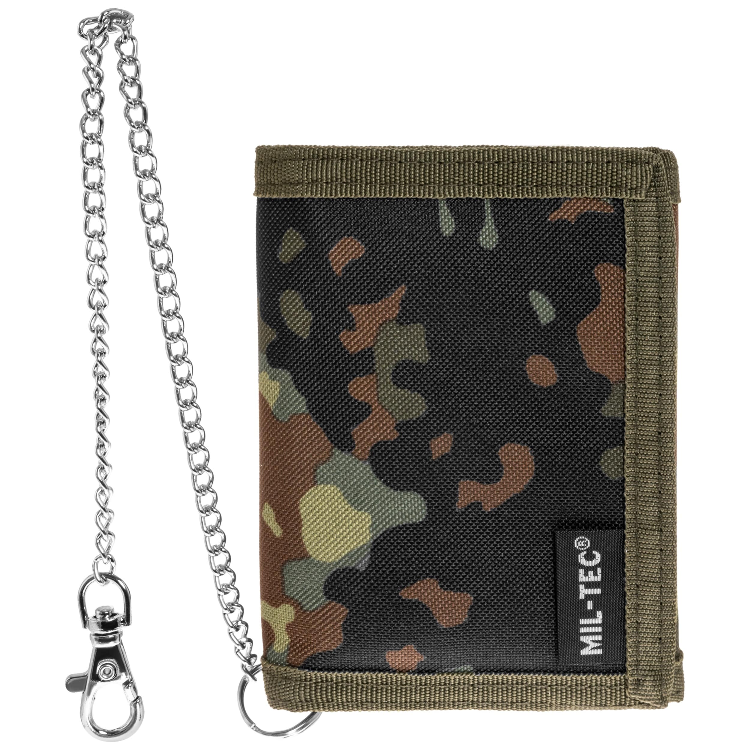 Mil-Tec Wallet with chain - Flecktarn