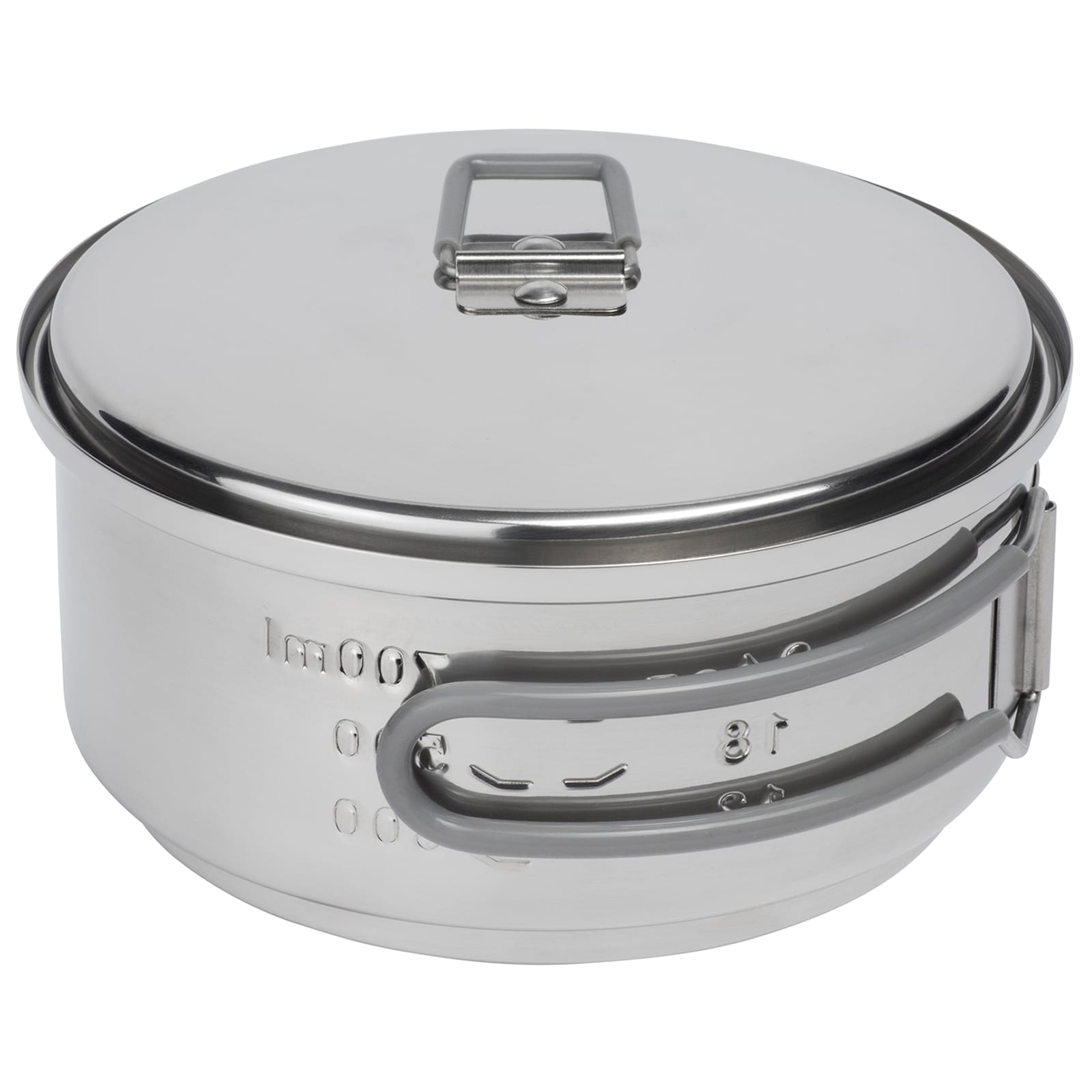 Esbit Solid Fuel Tourist Cookset Stainless Steel with 1 l Pot