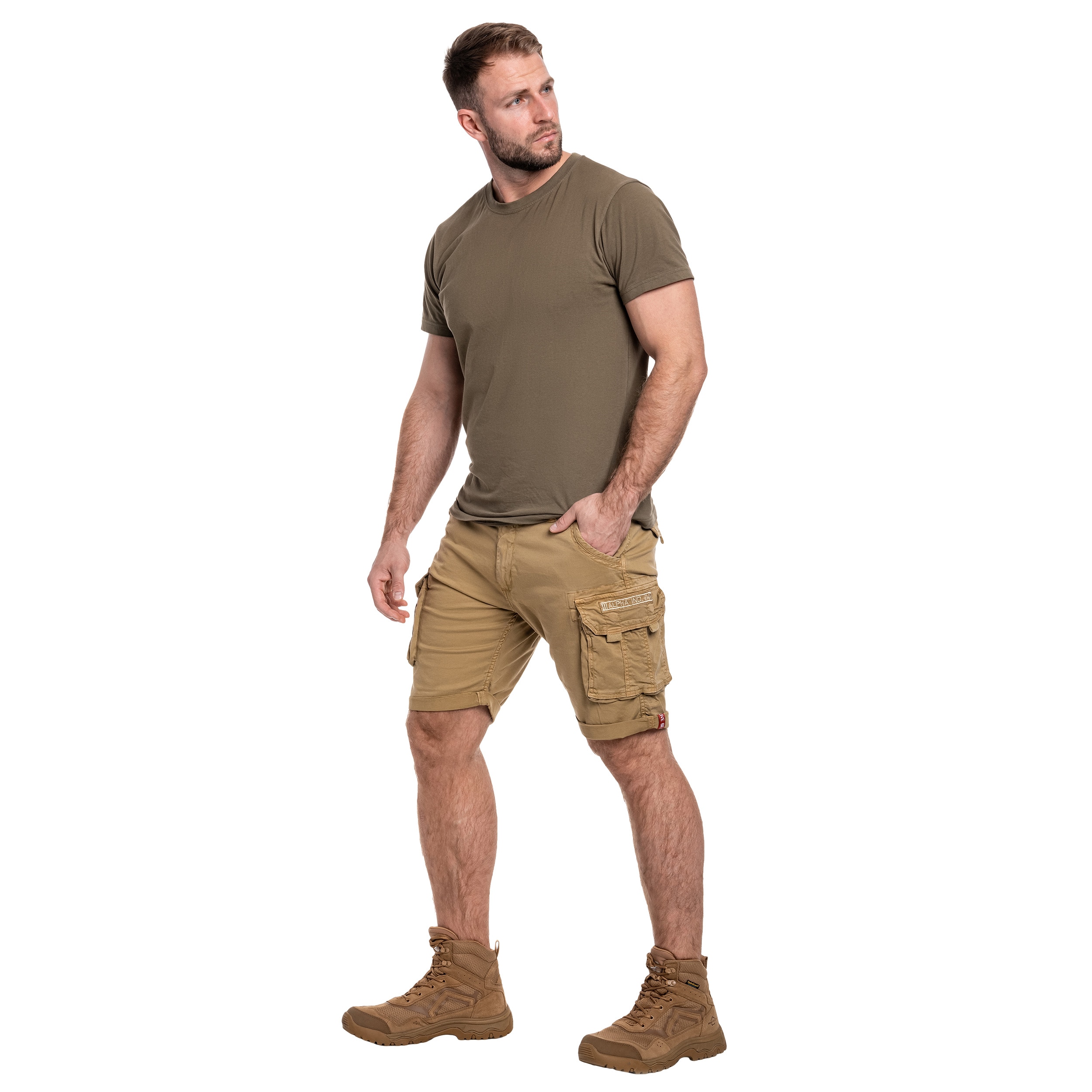 Alpha Industries Crew Short - Khaki