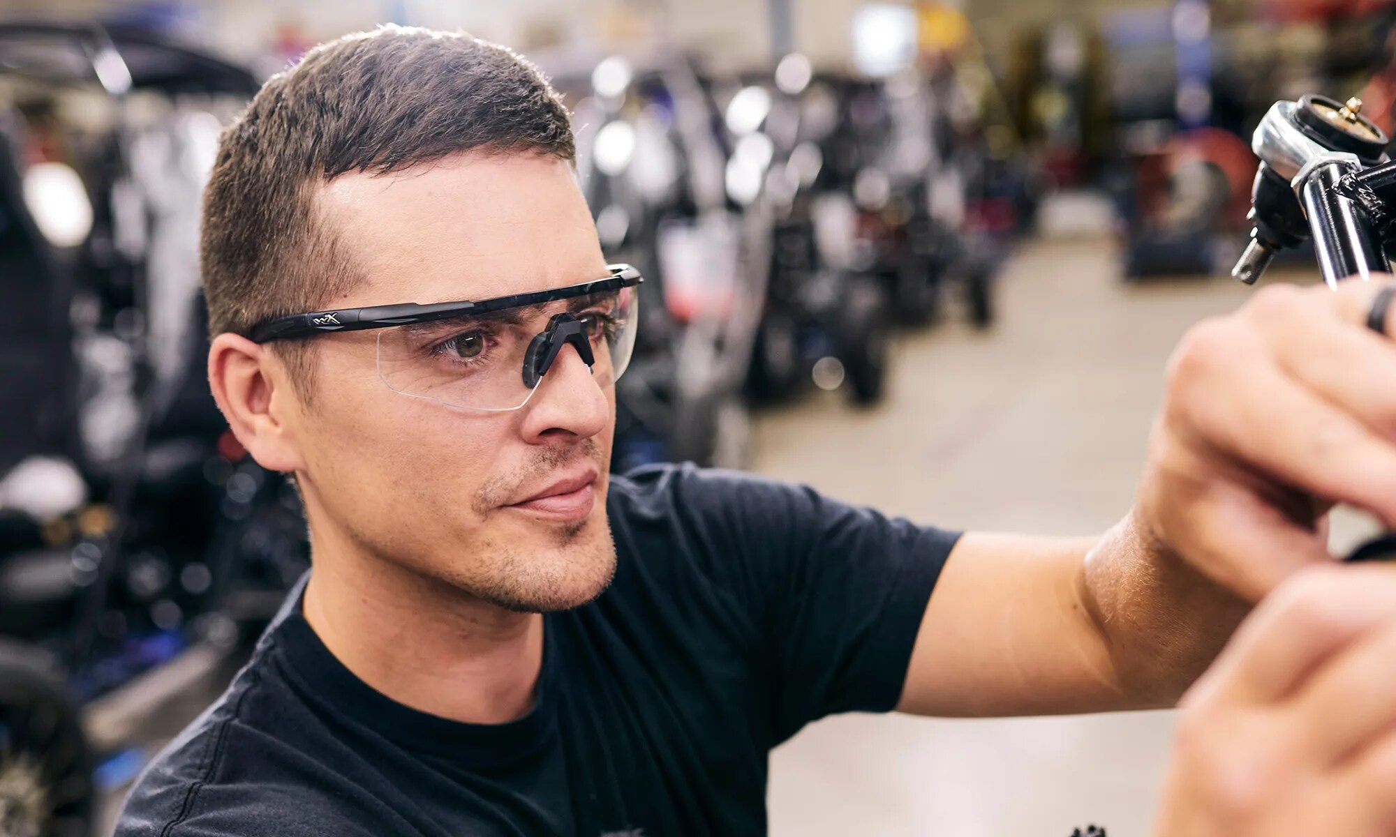 Wiley X Saber Advanced tactical glasses - Clear Matte Black