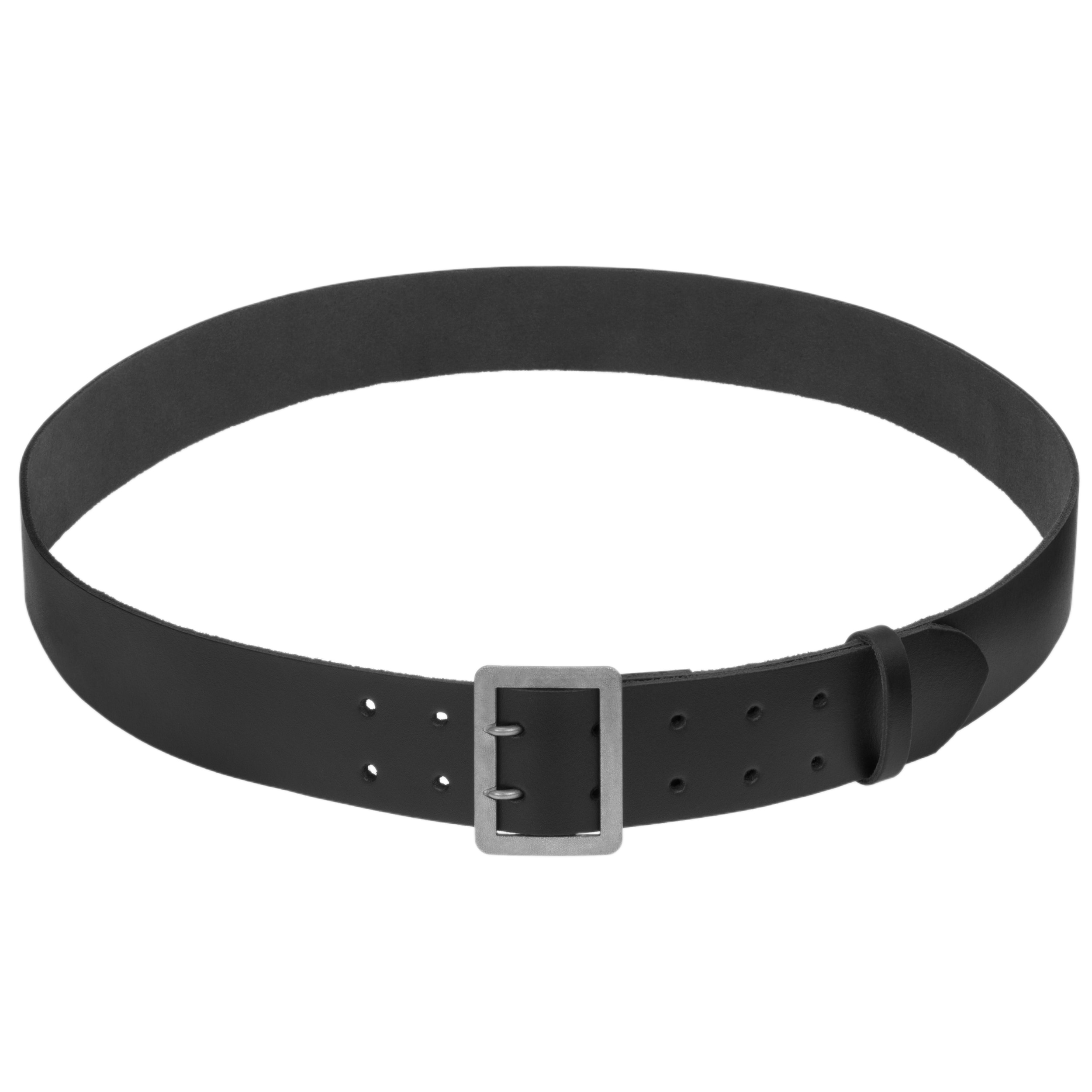 Mil-Tec Police Leather Belt - Black