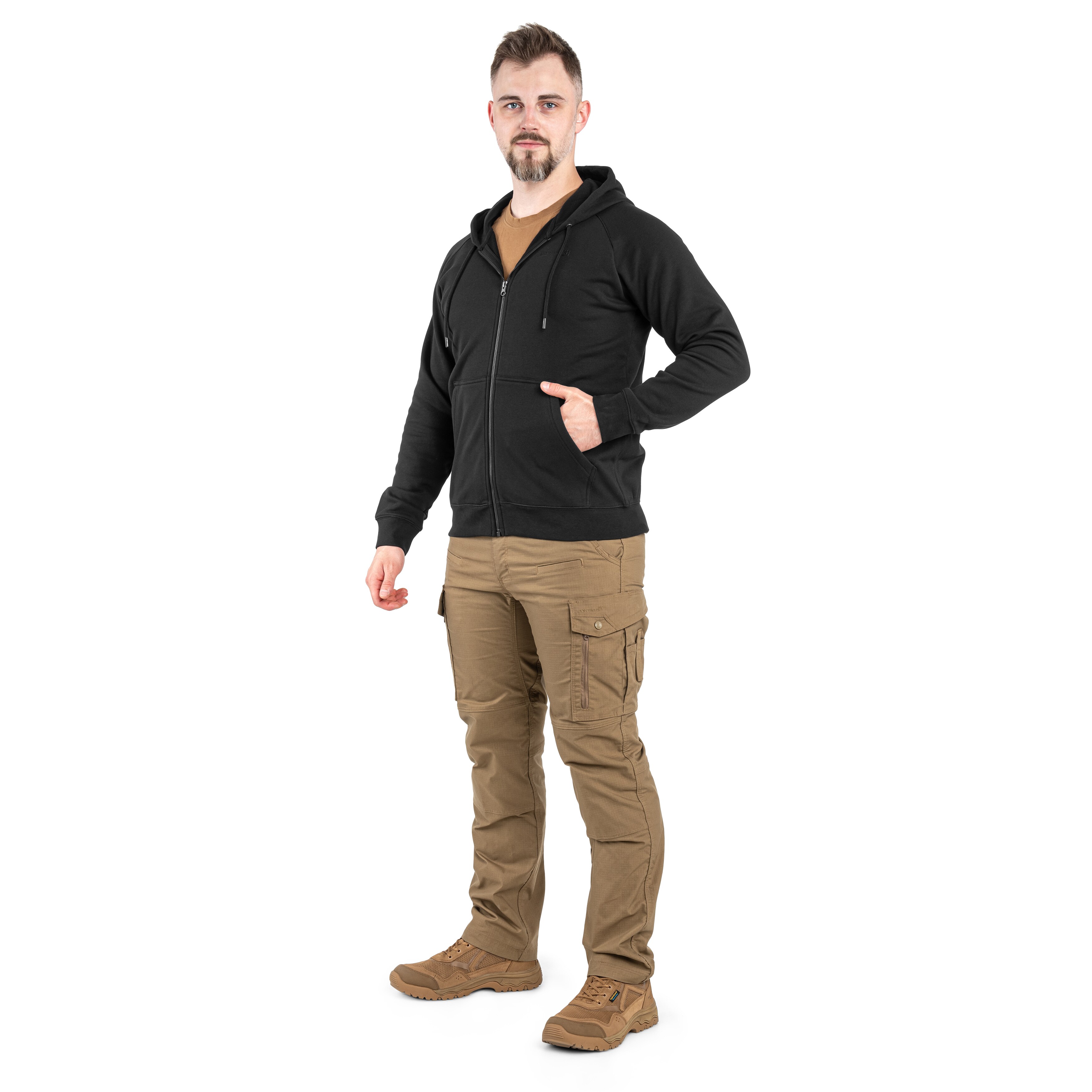 Pentagon Griffin Hood Sweater - Black