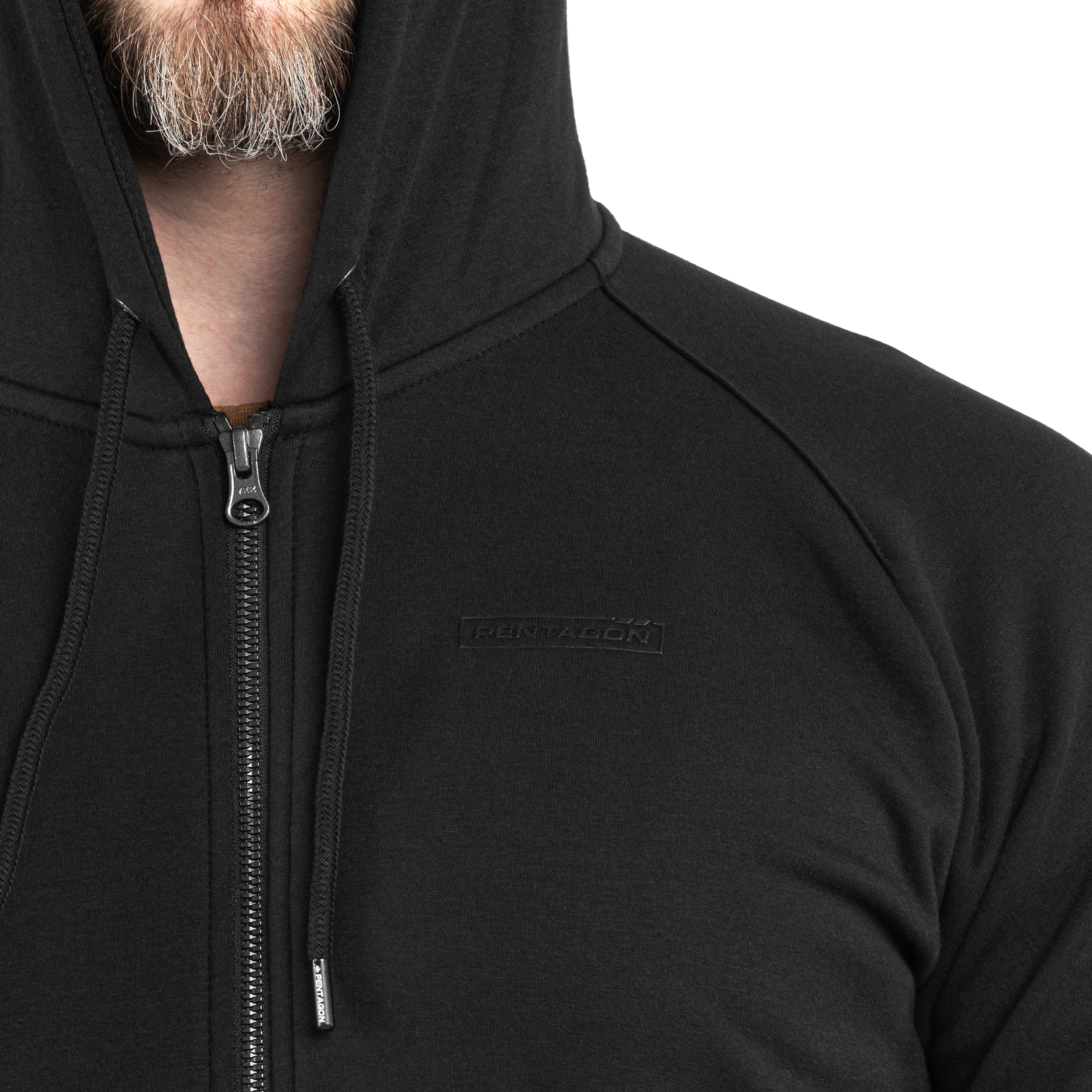 Pentagon Griffin Hood Sweater - Black