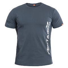 Pentagon Vertical T-shirt - Charcoal Blue