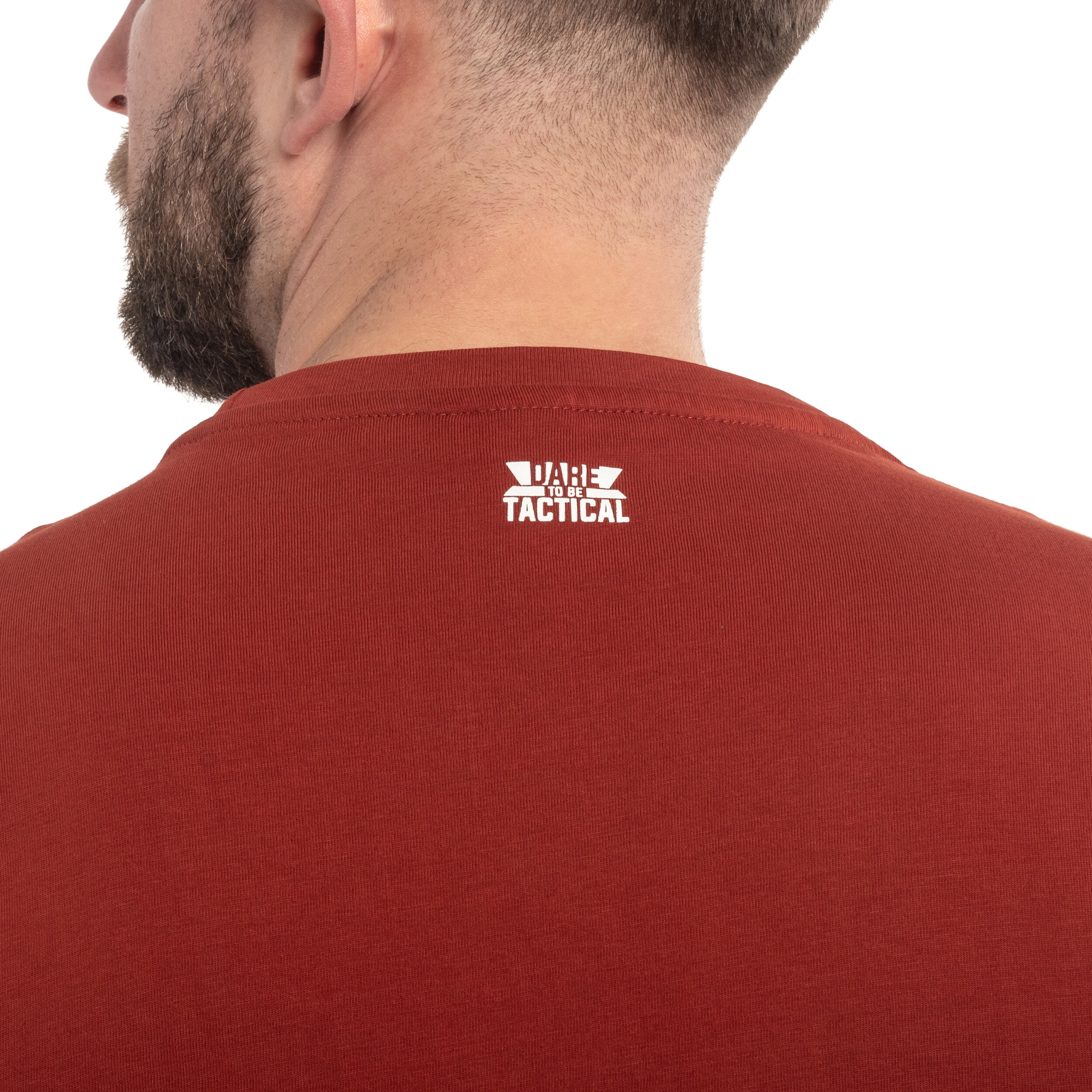 Pentagon Vertical T-shirt - Maroon Red