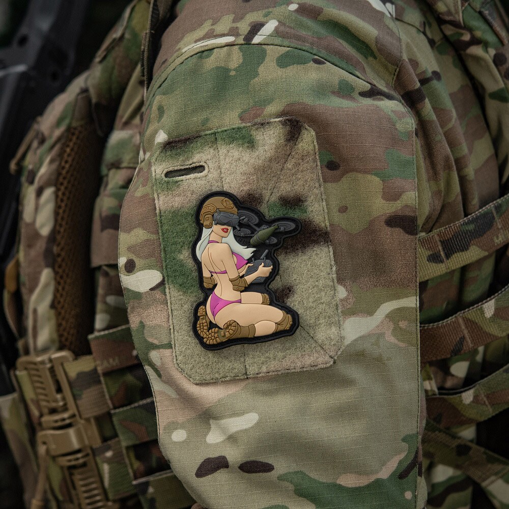 M-Tac Tactical Girl No.6 PVC Patch - Pink/Coyote