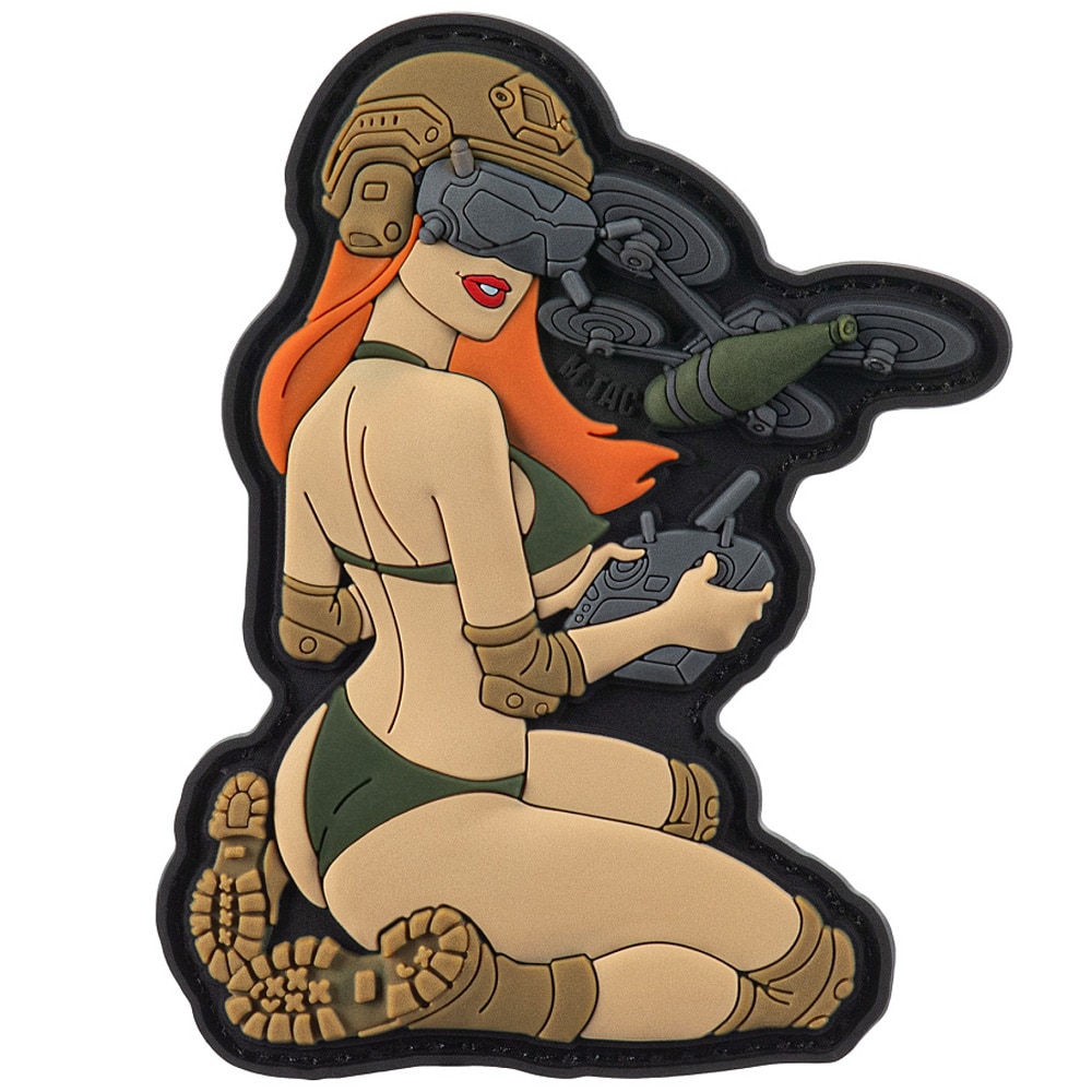 M-Tac Tactical Girl No.6 PVC Patch - Dark Olive/Coyote