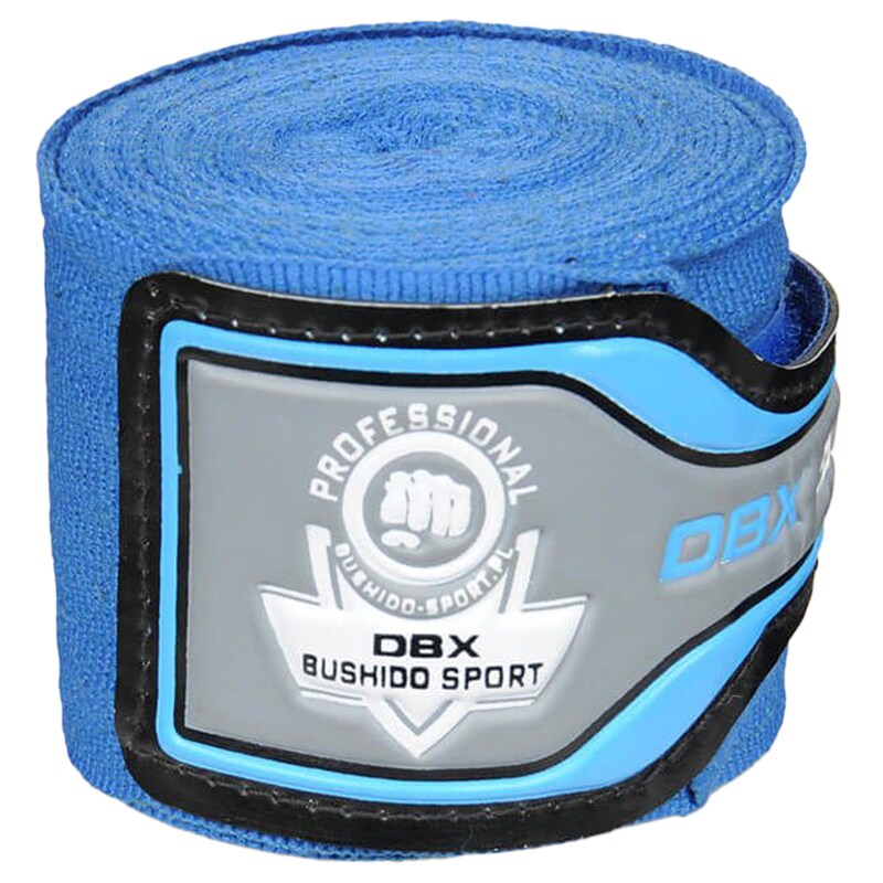 DBX Bushido Elastic boxing bandages 4 m - Blue