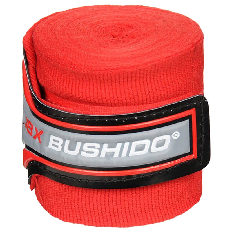 DBX Bushido Elastic boxing bandages 4 m - Red