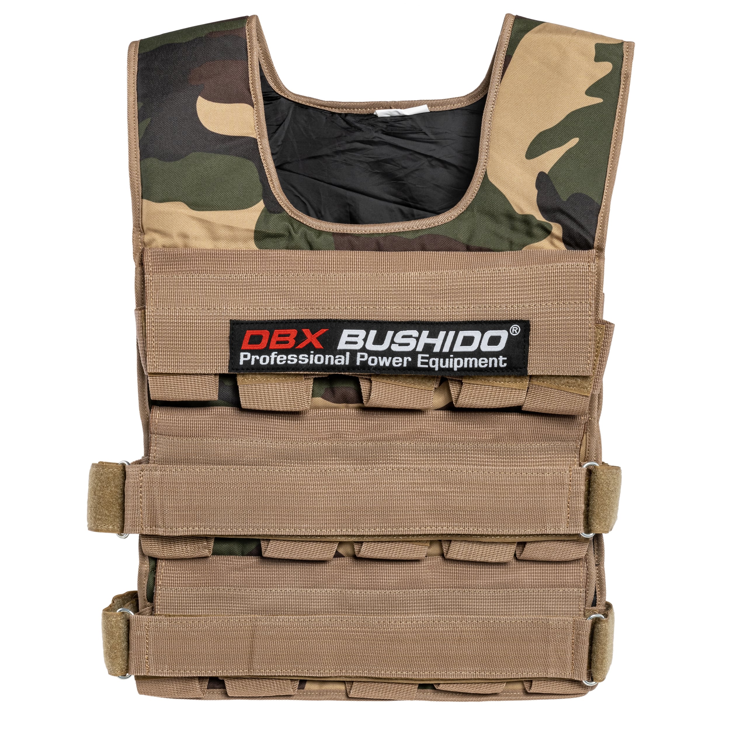 DBX Bushido Weighted vest with 30 pockets - Moro