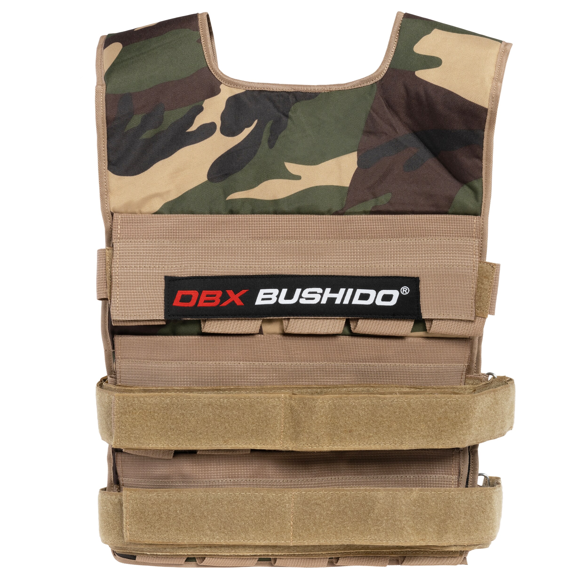 DBX Bushido Weighted vest with 30 pockets - Moro