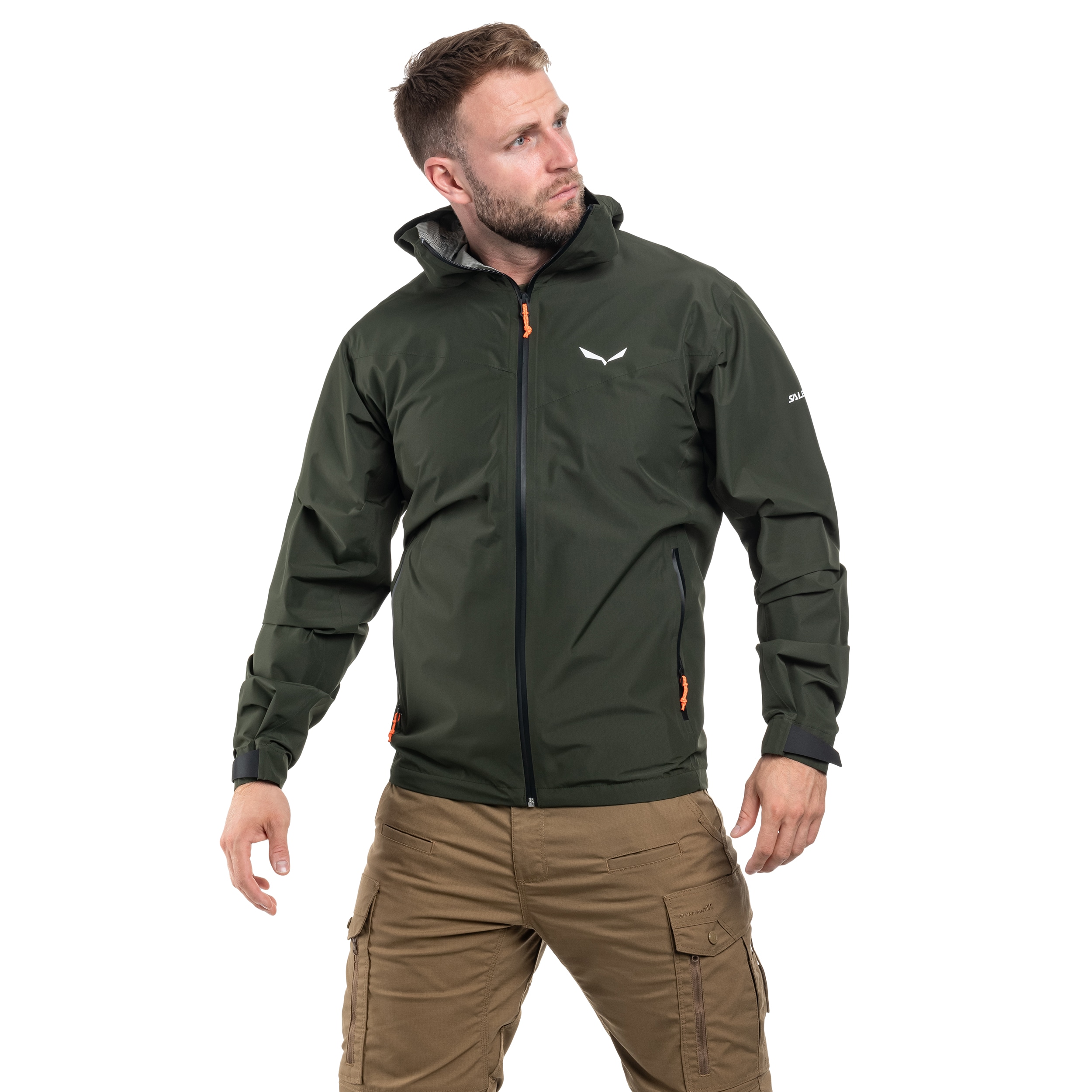 Salewa Puez Aqua 4 PTX 2,5L Jacket - Dark Olive