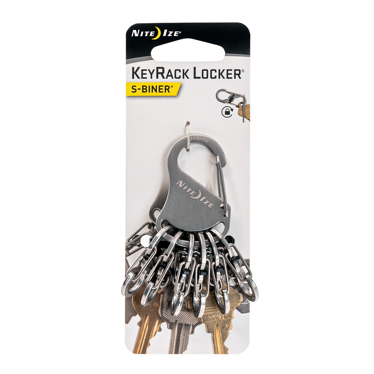 Nite Ize S-Biner KeyRack Keychain Locker Silber