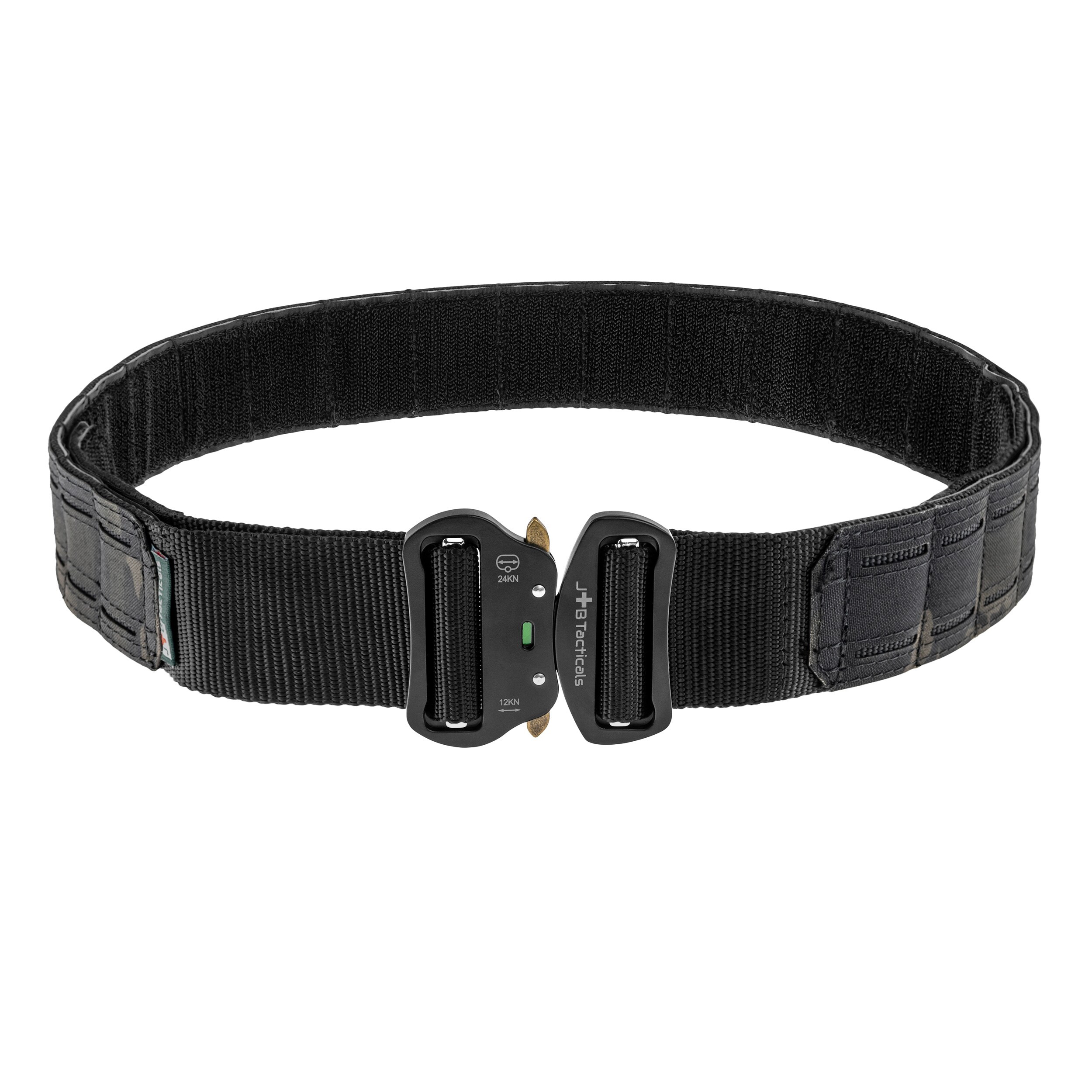 JB Tacticals MOLLE Laser Cut Tactical Belt with inner belt - Black Camo