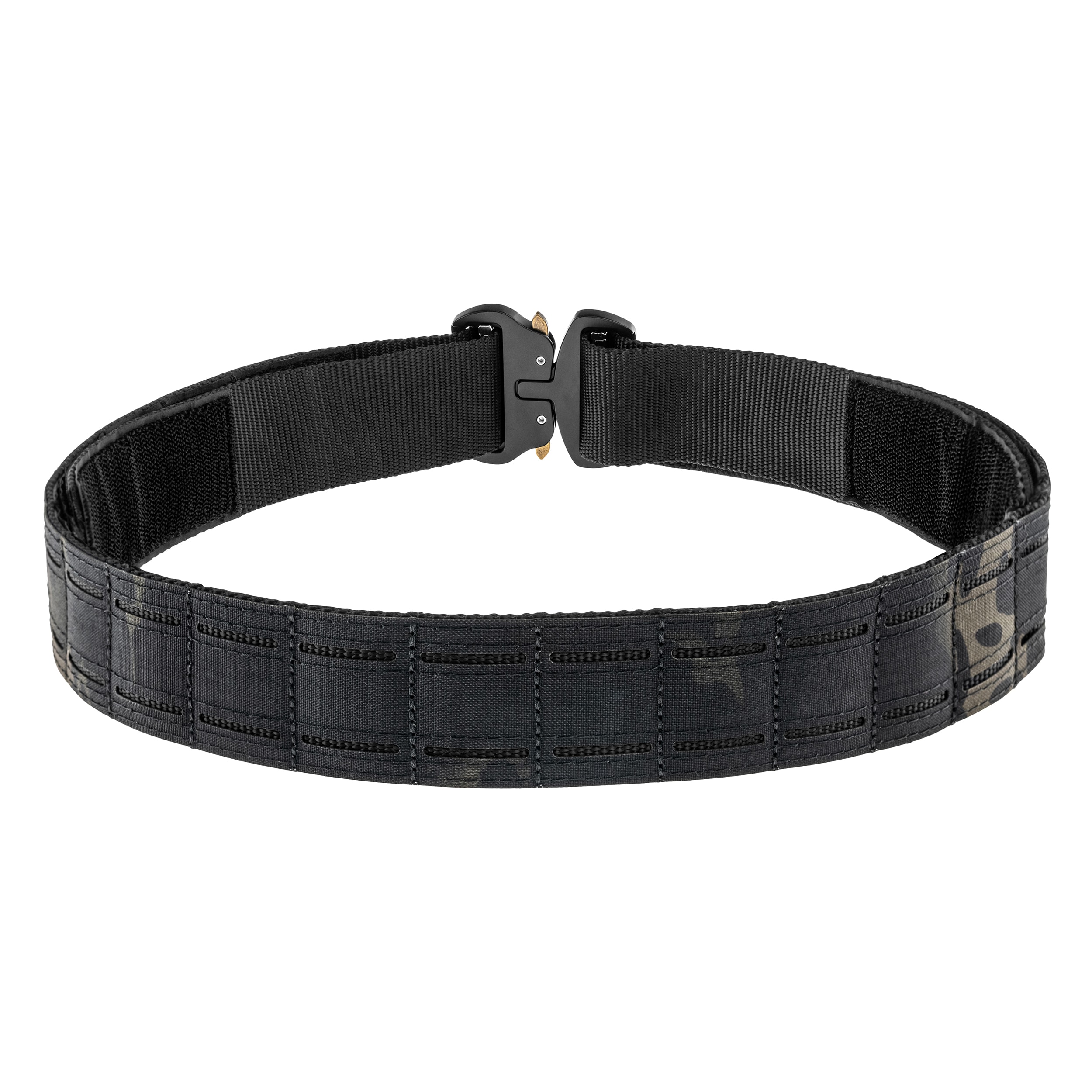 JB Tacticals MOLLE Laser Cut Tactical Belt with inner belt - Black Camo