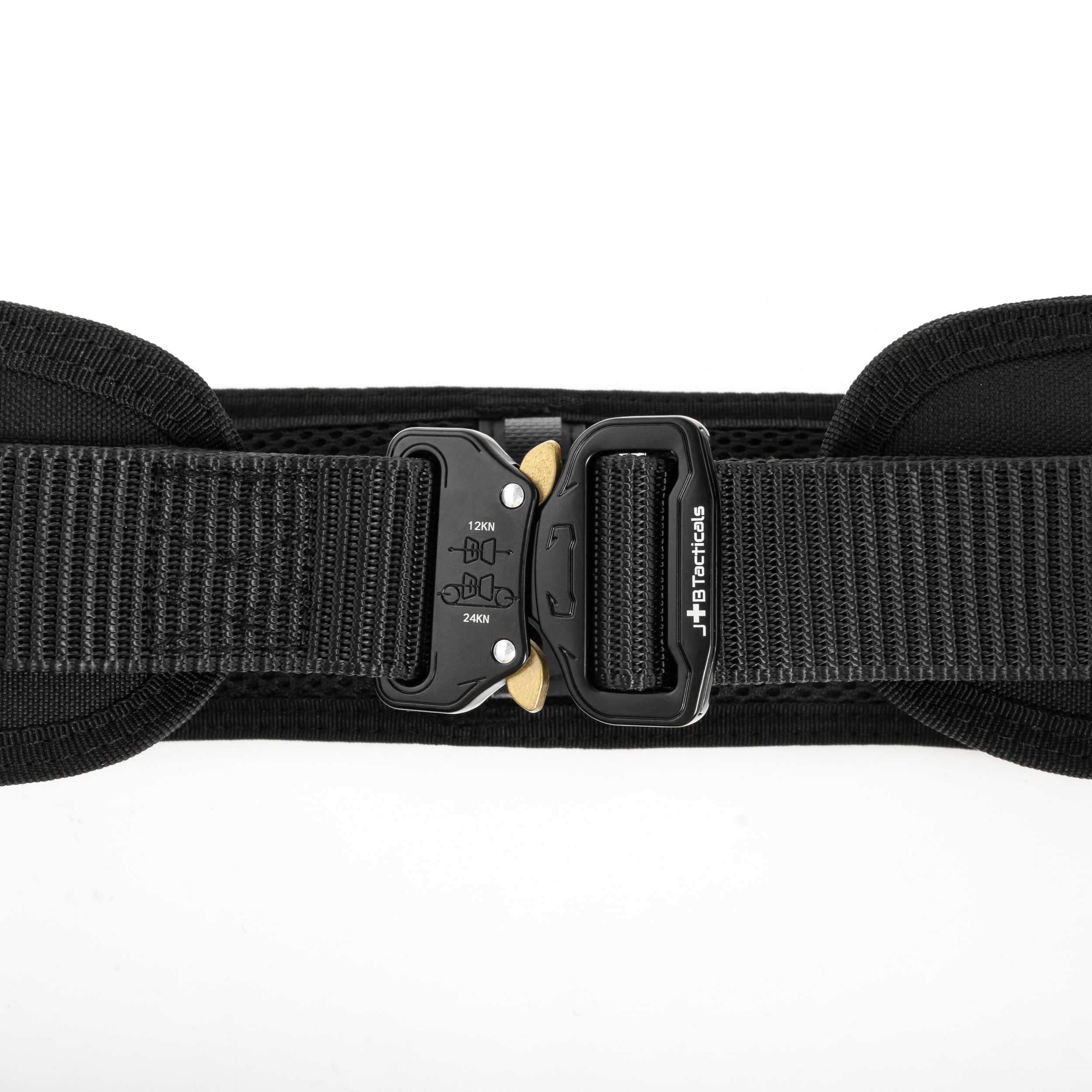 JB Tacticals MOLLE Laser Cut Tactical Belt - Black