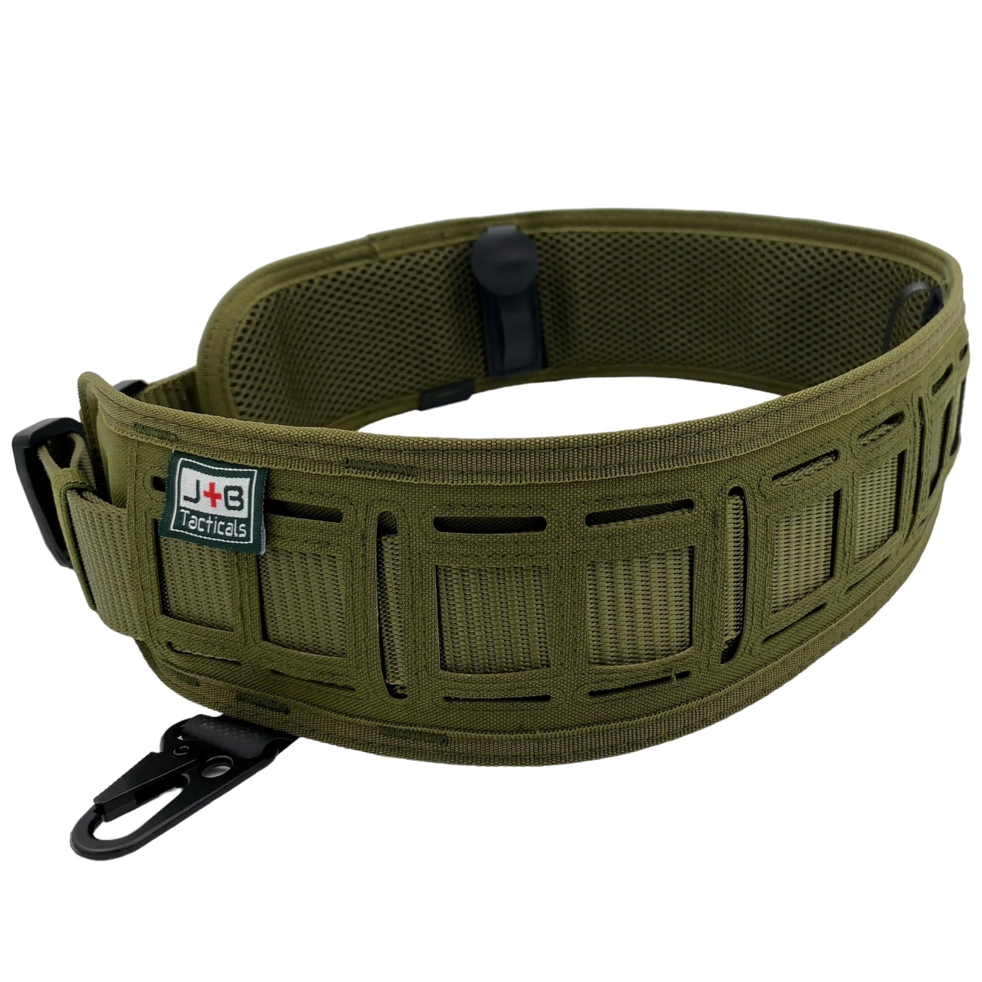 JB Tacticals MOLLE Laser Cut Tactical Belt - Green