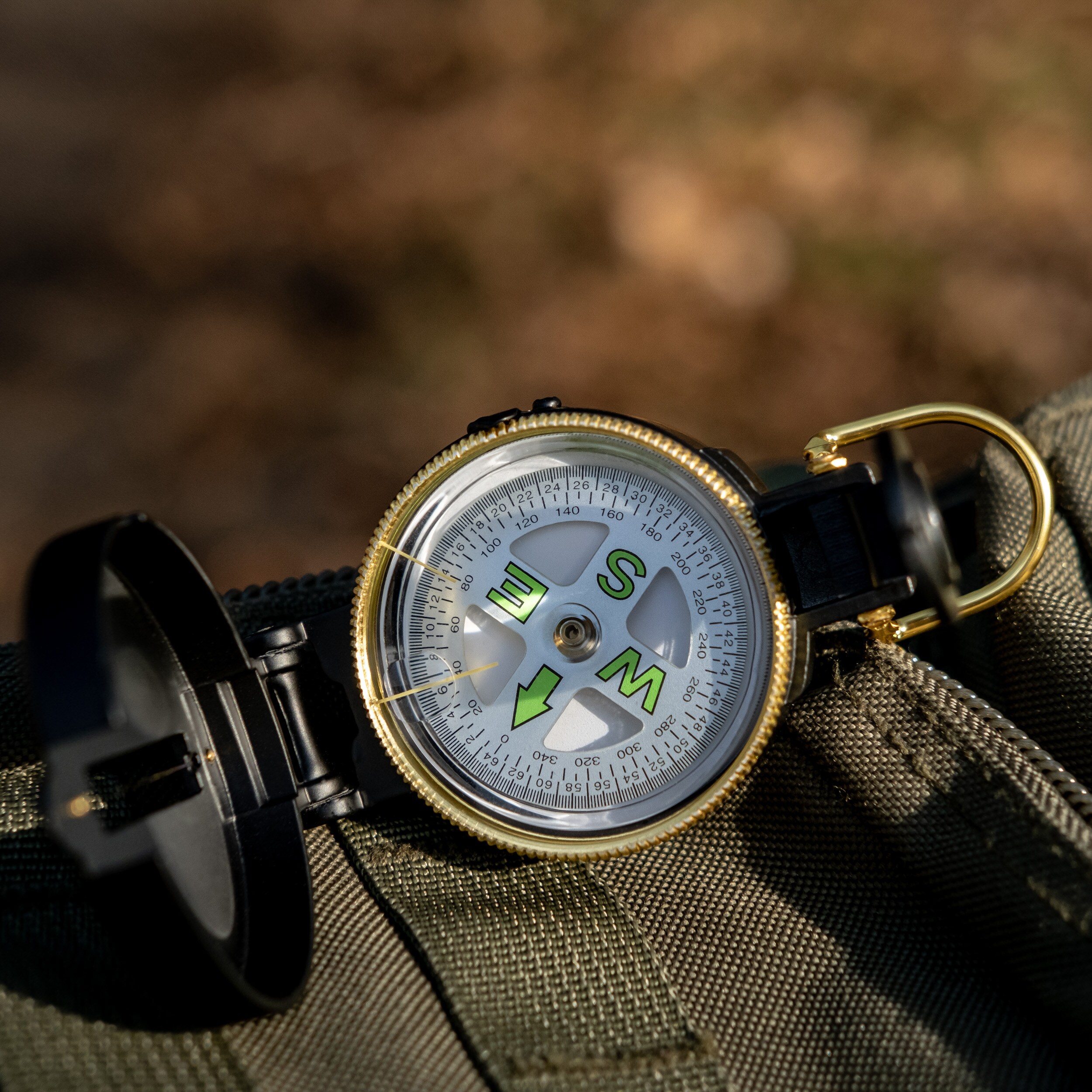 Mil-Tec Officer prismatic compass - aluminum housing