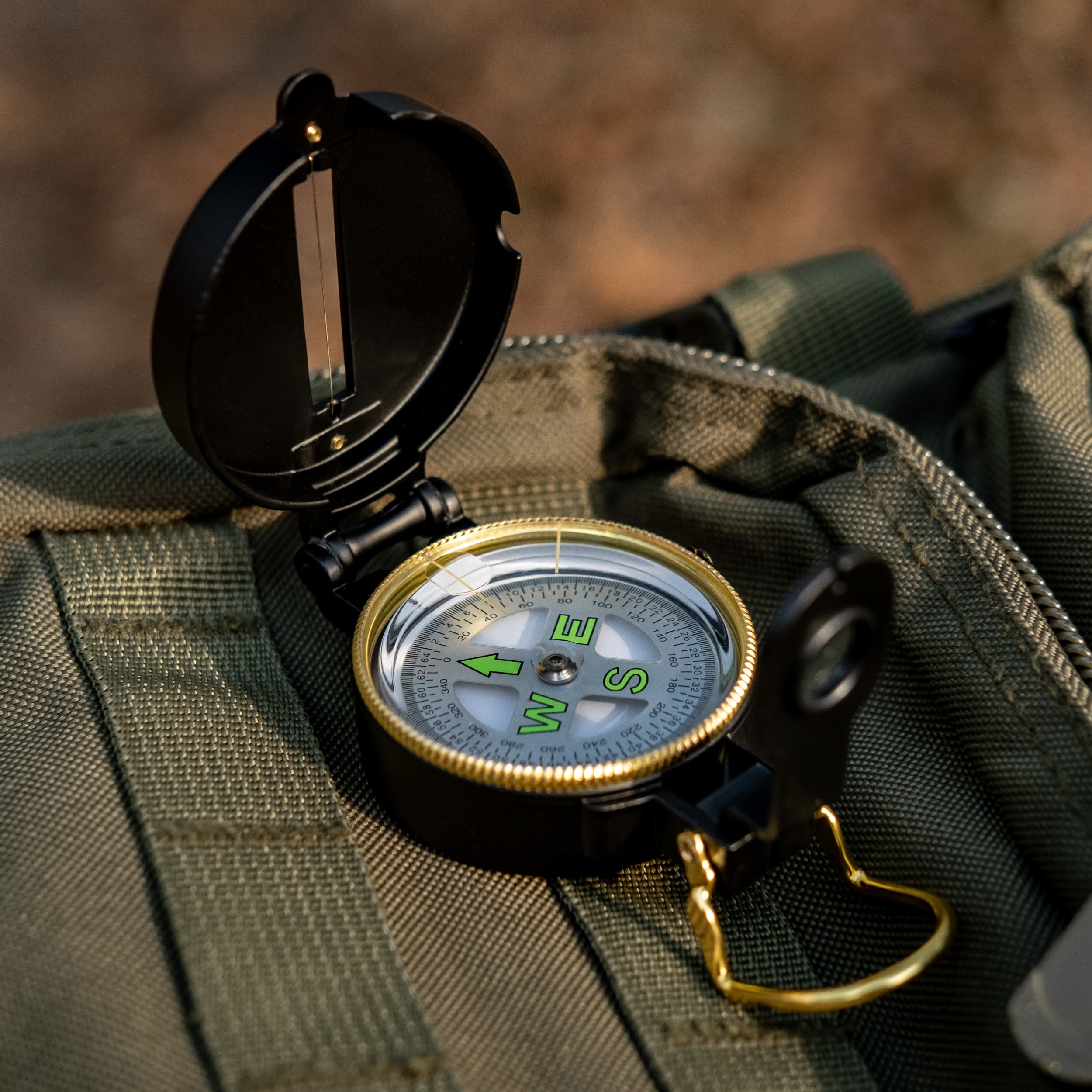 Mil-Tec Officer prismatic compass - aluminum housing