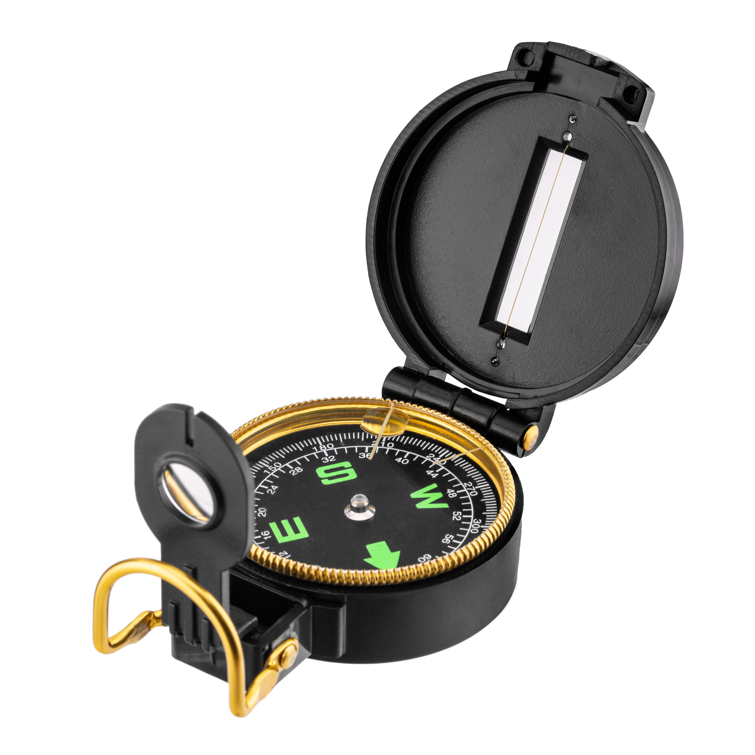 Mil-Tec Officer prismatic compass - aluminum housing