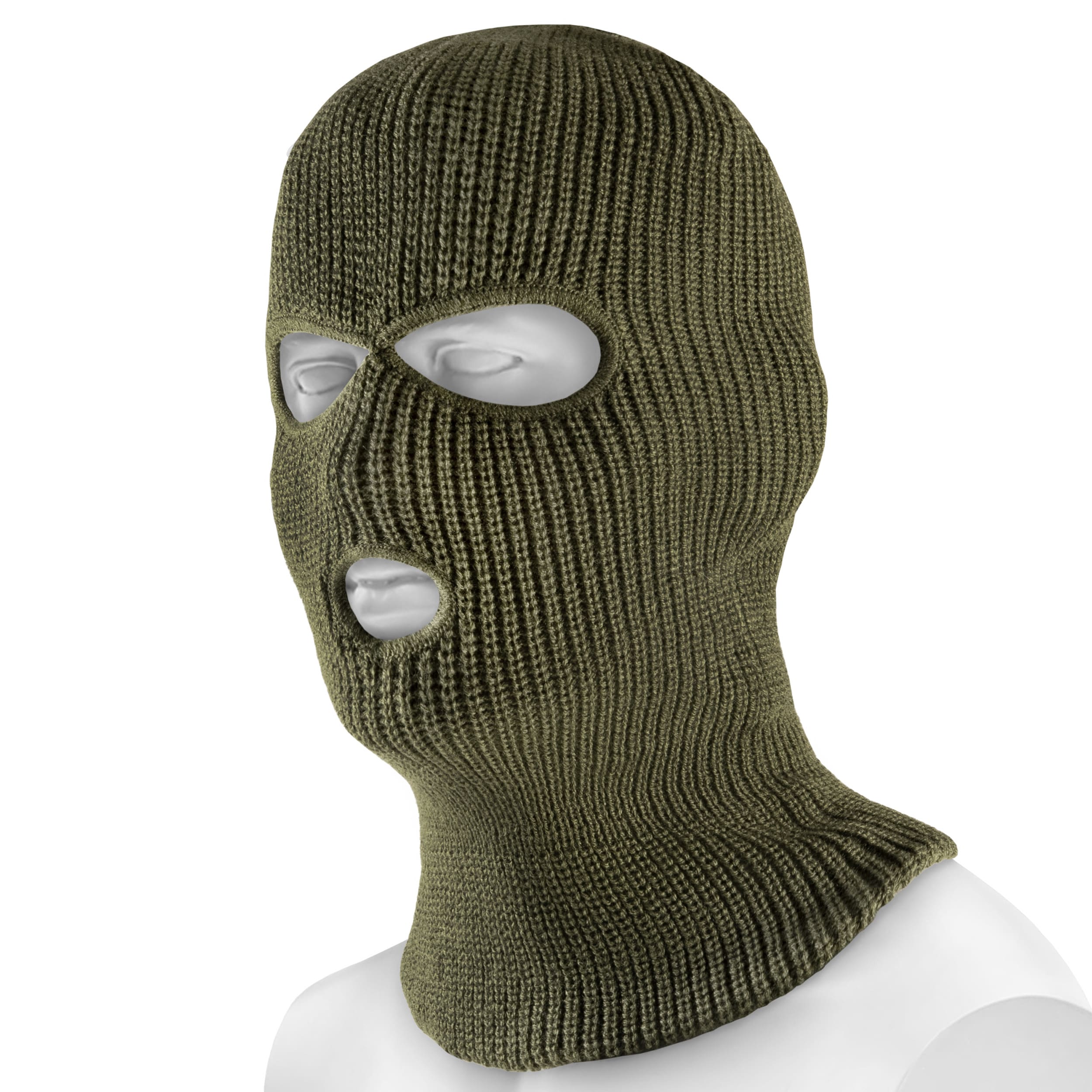 Mil-Tec 3-hole Winter Balaclava - Olive