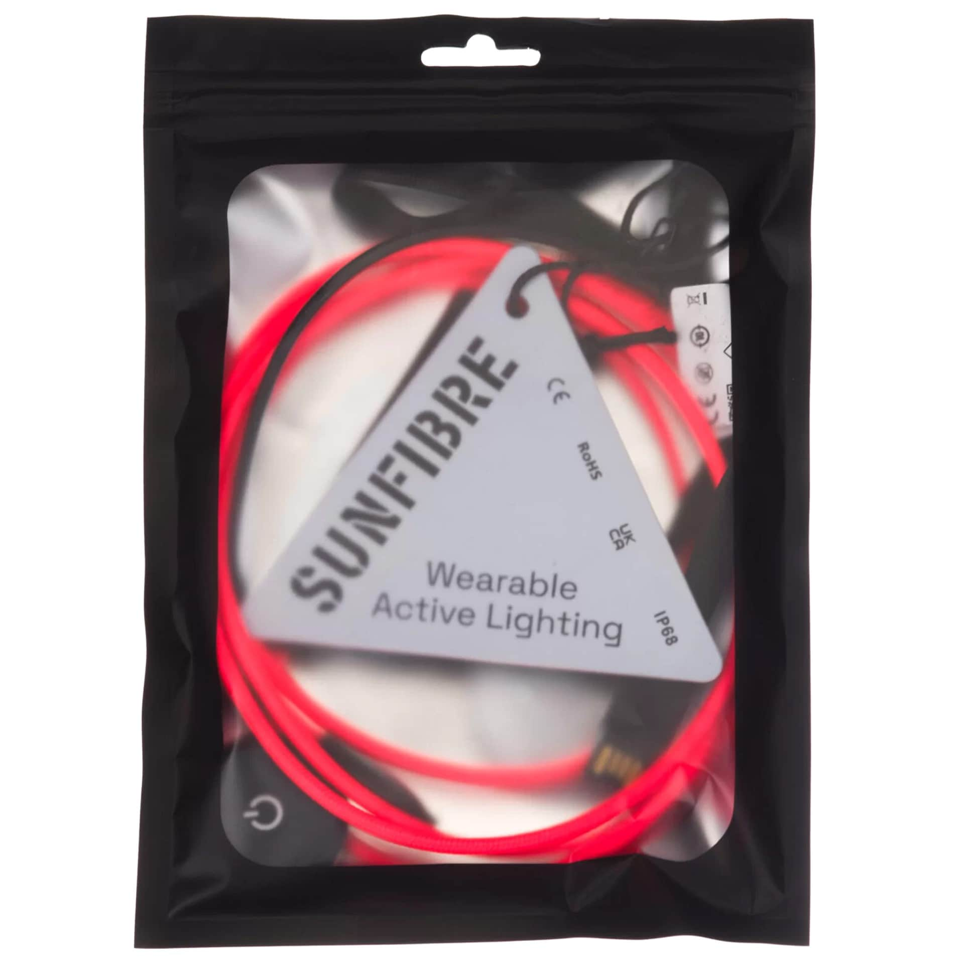 Wisport SunFibre Wearable Active Lighting Technology - Red