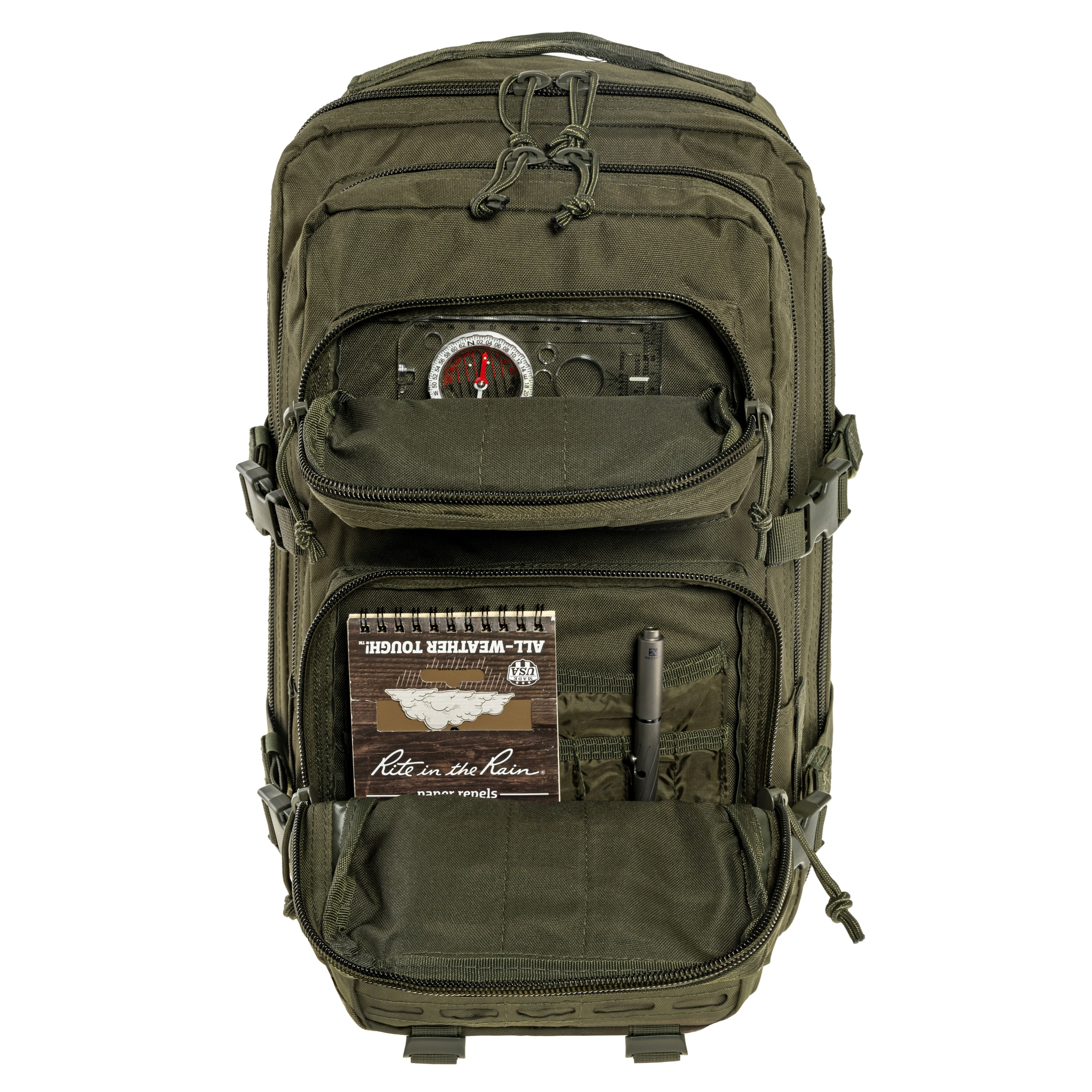 Mil-Tec Assault Pack Laser Cut Large 36 l Backpack - Olive