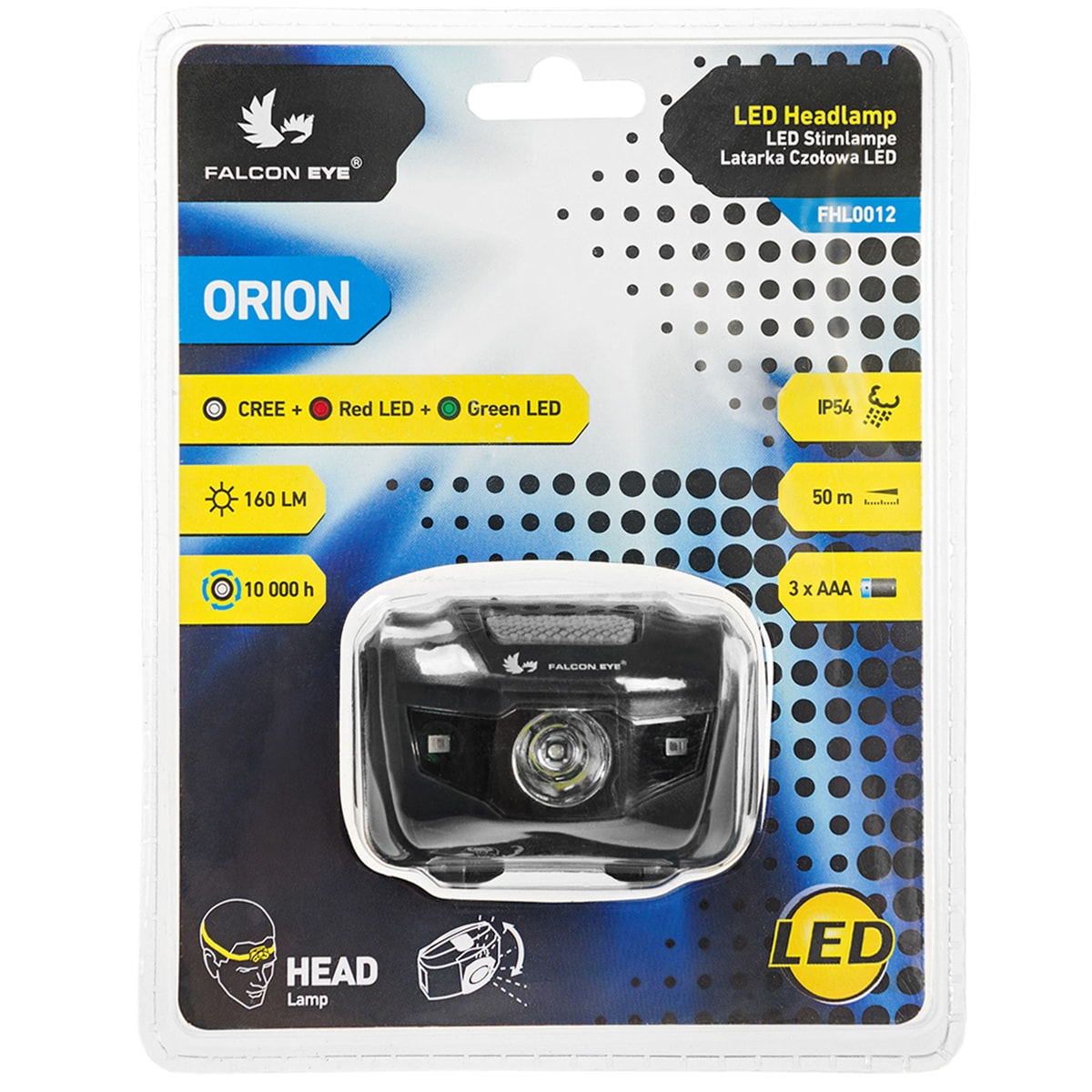 Mactronic Falcon Eye Orion Headlamp - 160 lumens