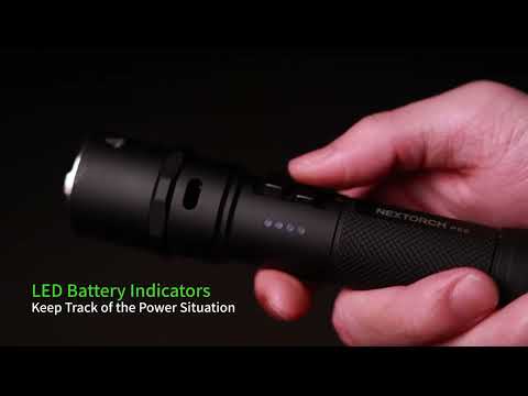 Nextorch P86 Flashlight with 120 dB whistle - 1600 lumens