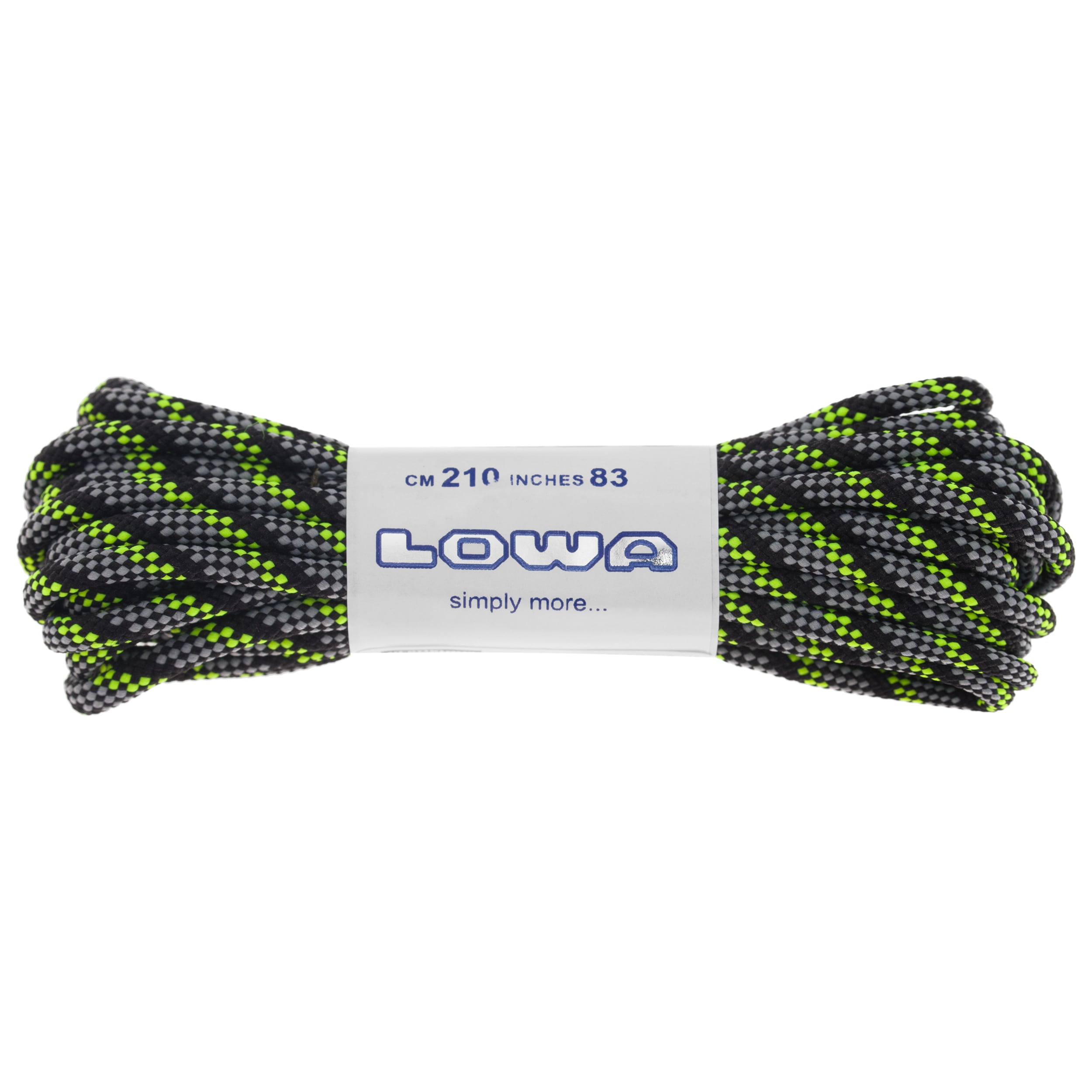 Lowa 210 cm Shoelaces - Grey/Green