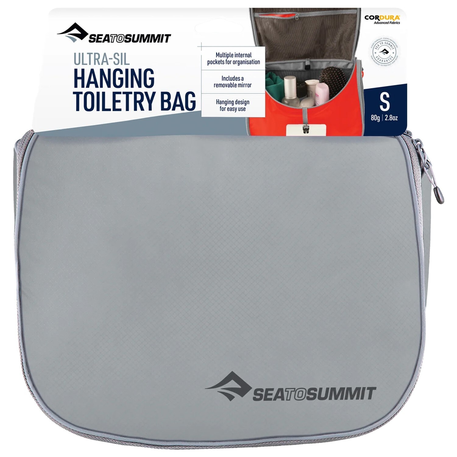 Sea To Summit Ultra-Sil Hanging Toiletry Bag Small - HighRise Grey