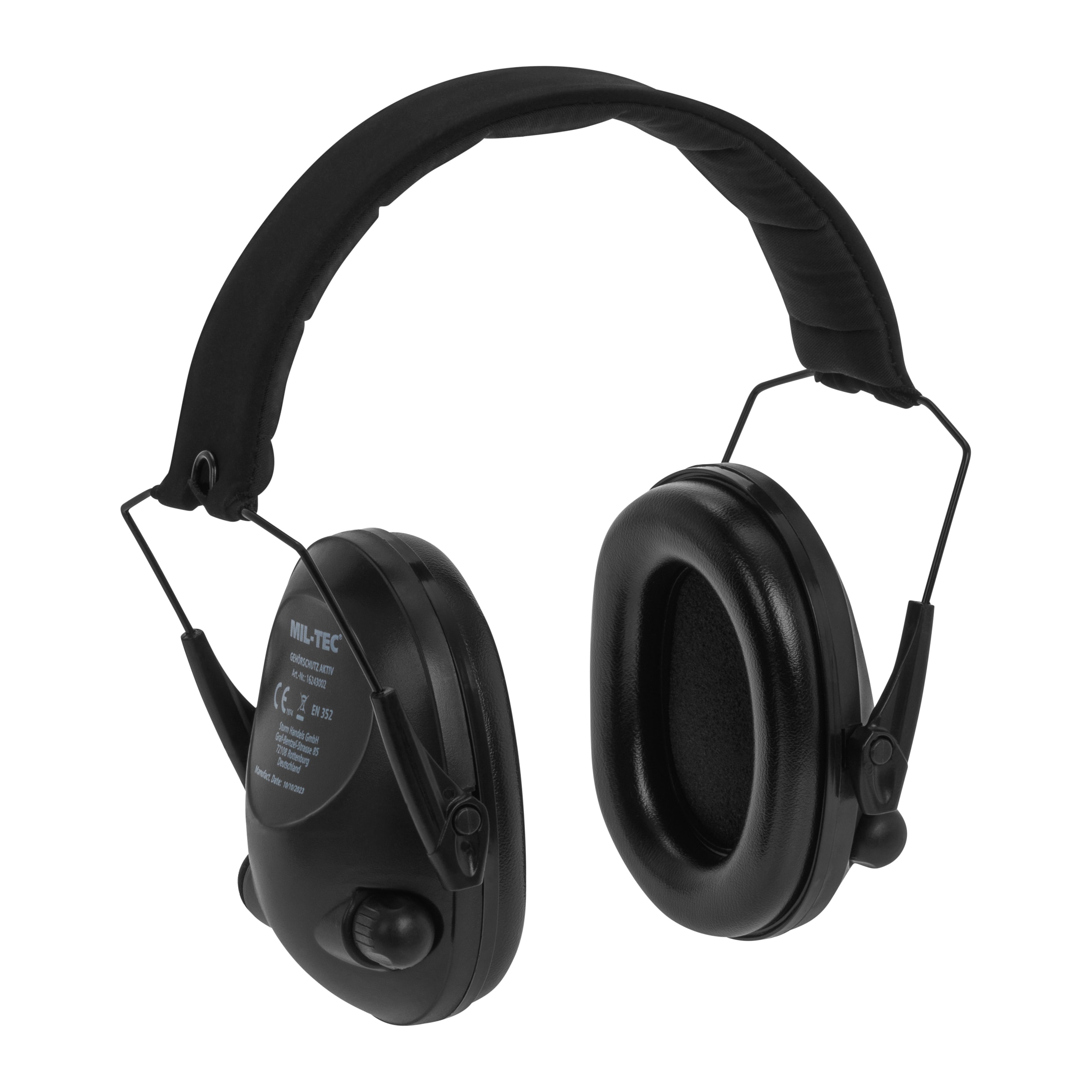 Mil-Tec Plus EED Active Hearing Protectors - Black