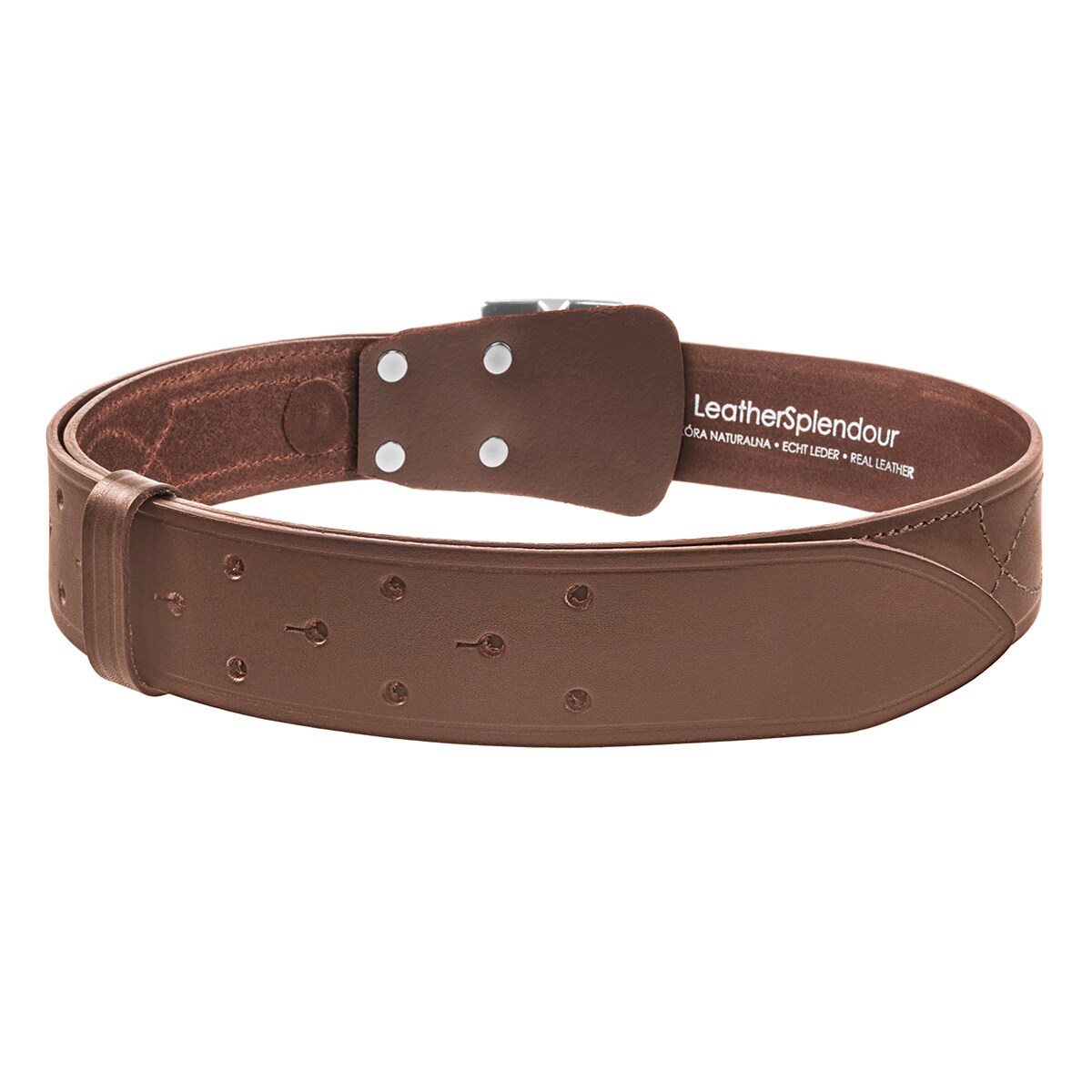 Officer's Leather Belt - Light brown