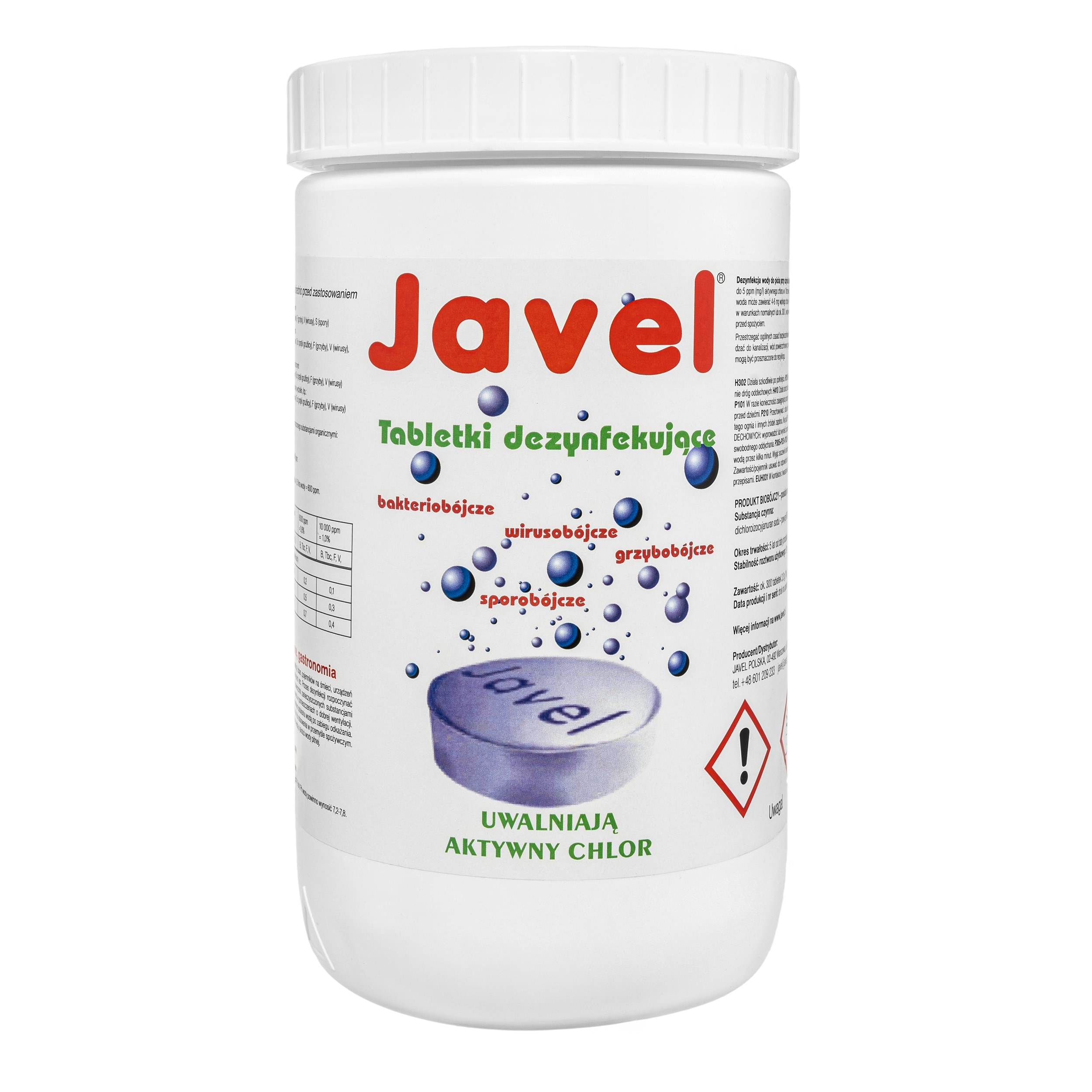 Javel Aqua tablets for water treatment - 300 pcs.