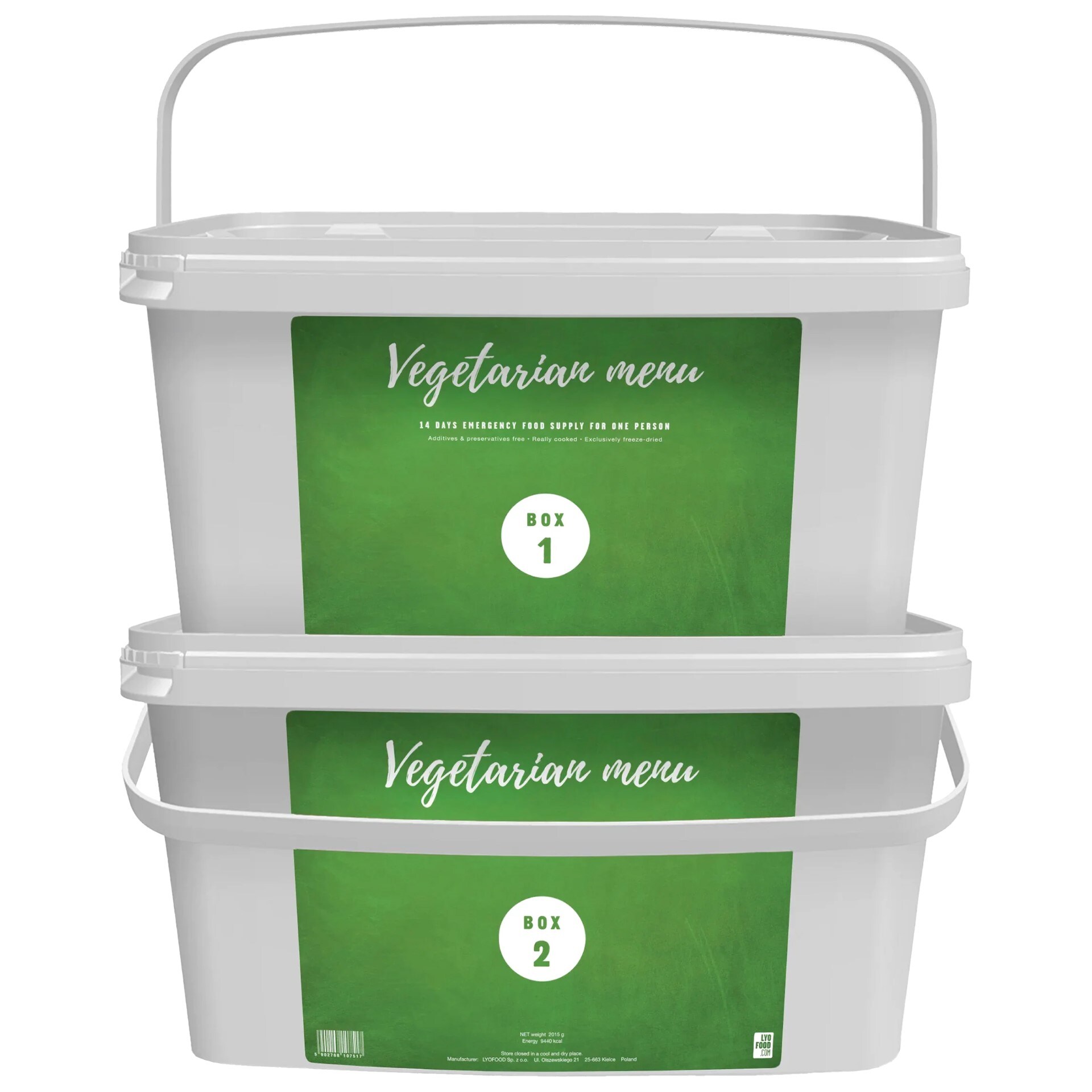 LYOFOOD 14-day Freeze-dried Food Package - vegetarian