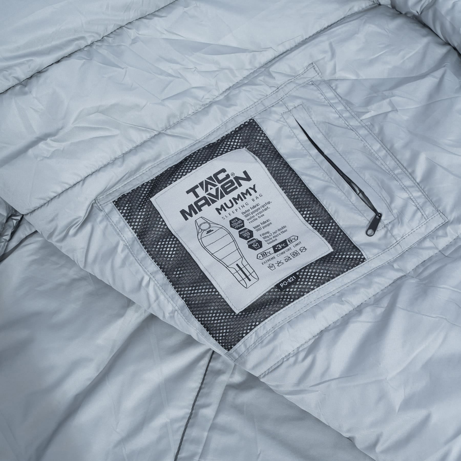 Pentagon Tac Maven Mummy Sleeping Bag - Cinder Grey