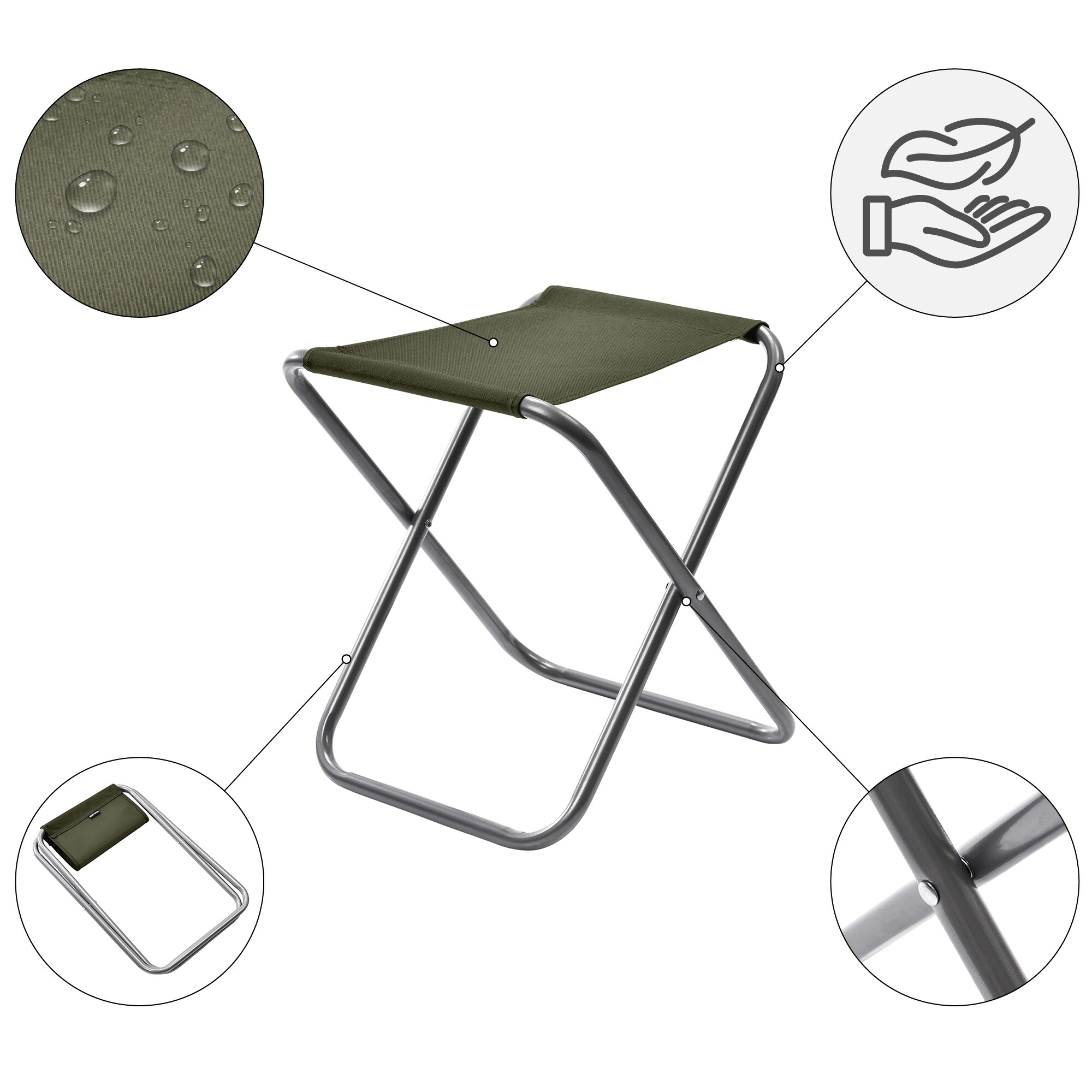 Meteor Rest Folding Stool - Olive