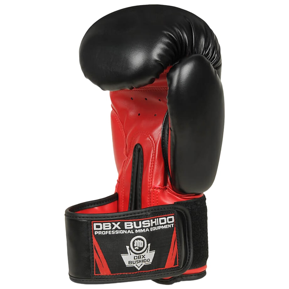 DBX Bushido ARB-407 Boxing Gloves - Black/Red