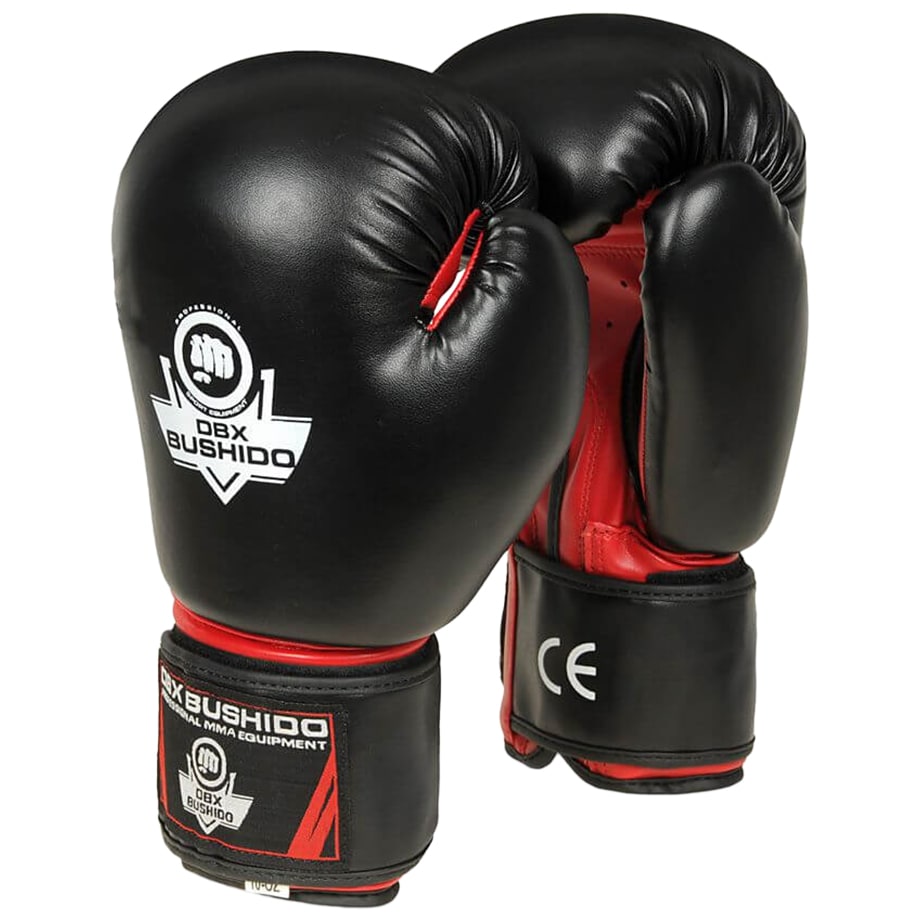 DBX Bushido ARB-407 Boxing Gloves - Black/Red