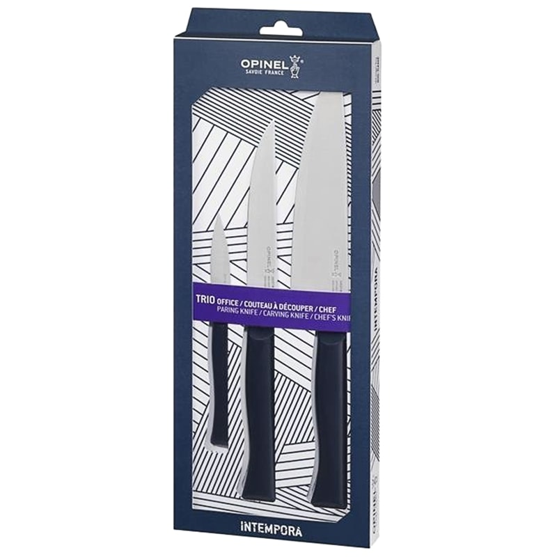 Opinel New Intempora Trio Kitchen Knife Set