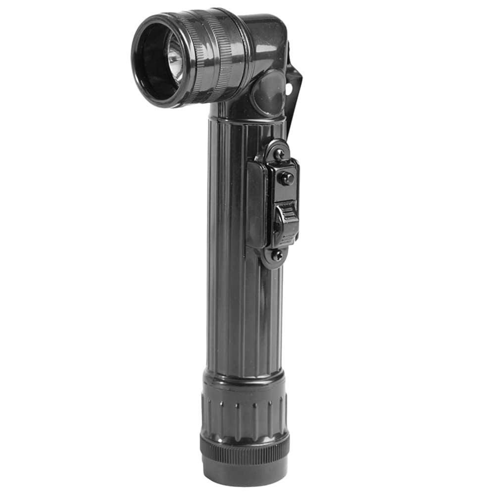 Mil-Tec US Anglehead Large Flashlight - Black