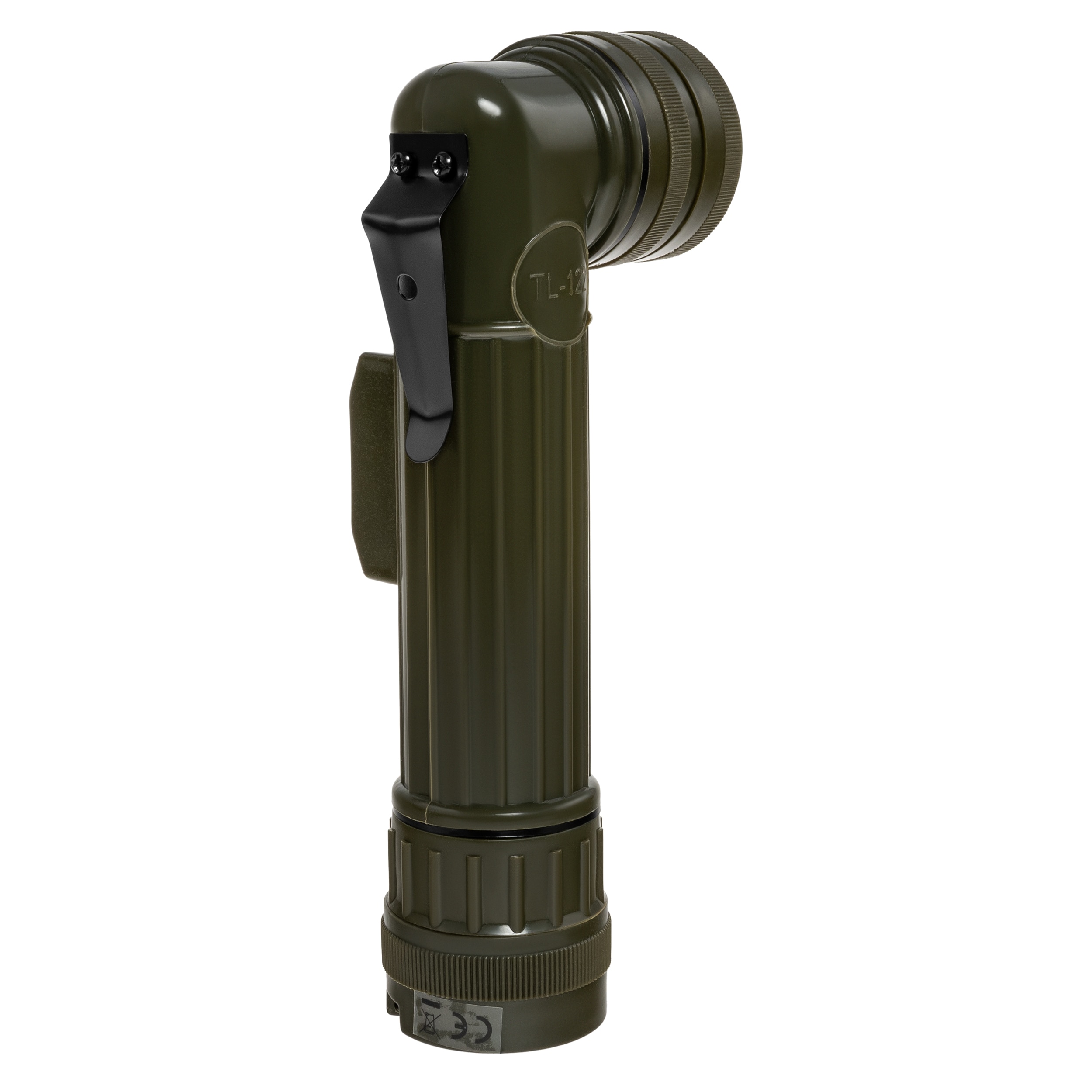 Mil-Tec US Anglehead Large 2D Flashlight - Olive