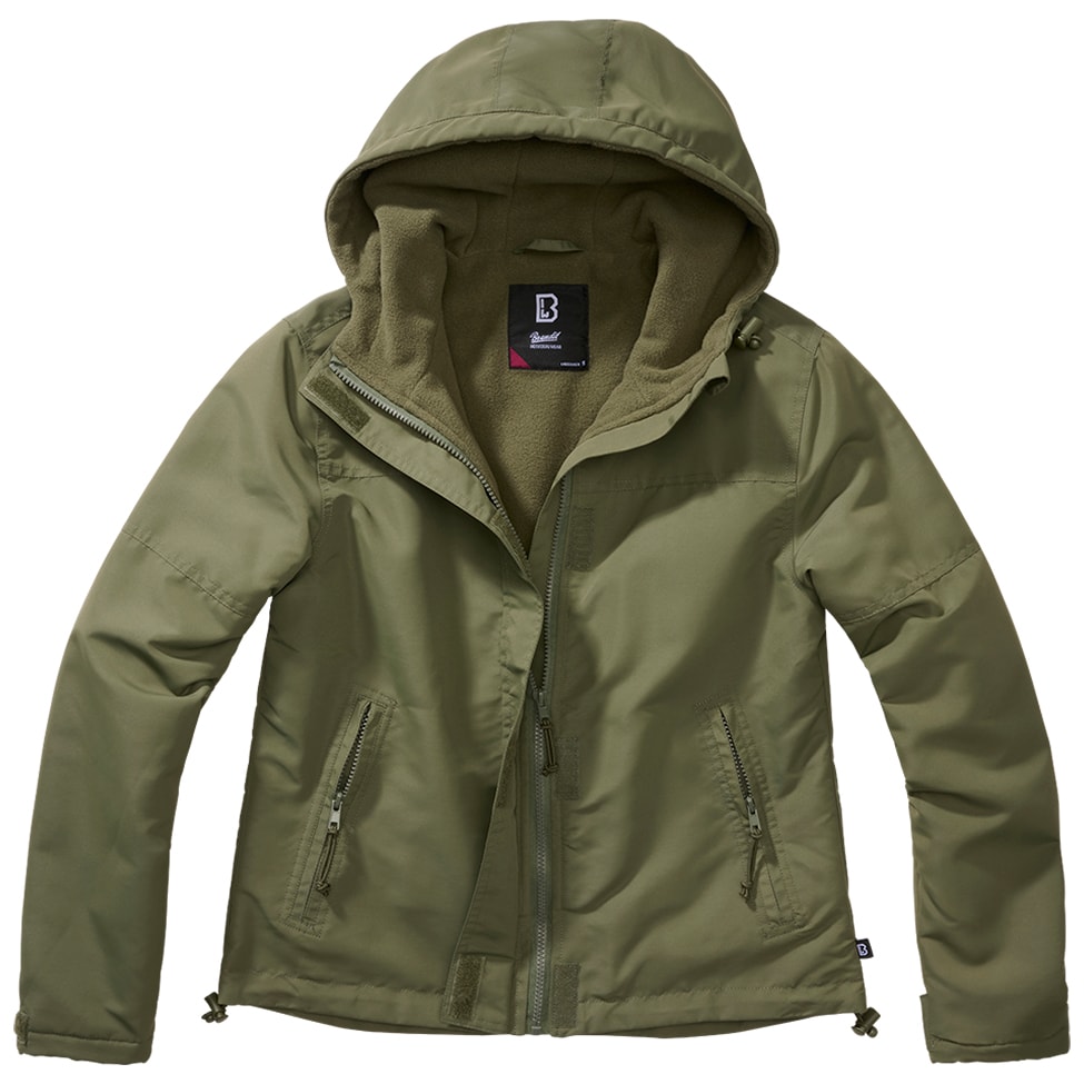 Brandit Windbreaker Frontzip Women's Jacket - Olive