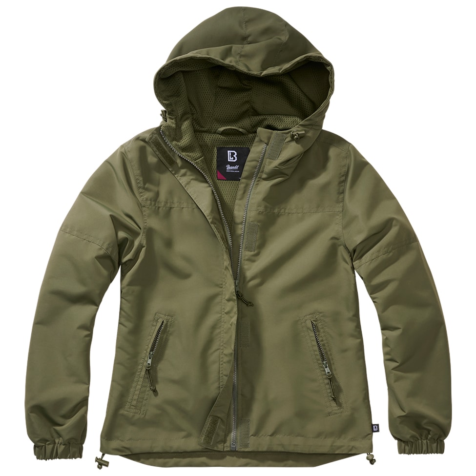 Brandit Summer Windbreaker Frontzip Women's Jacket - Olive