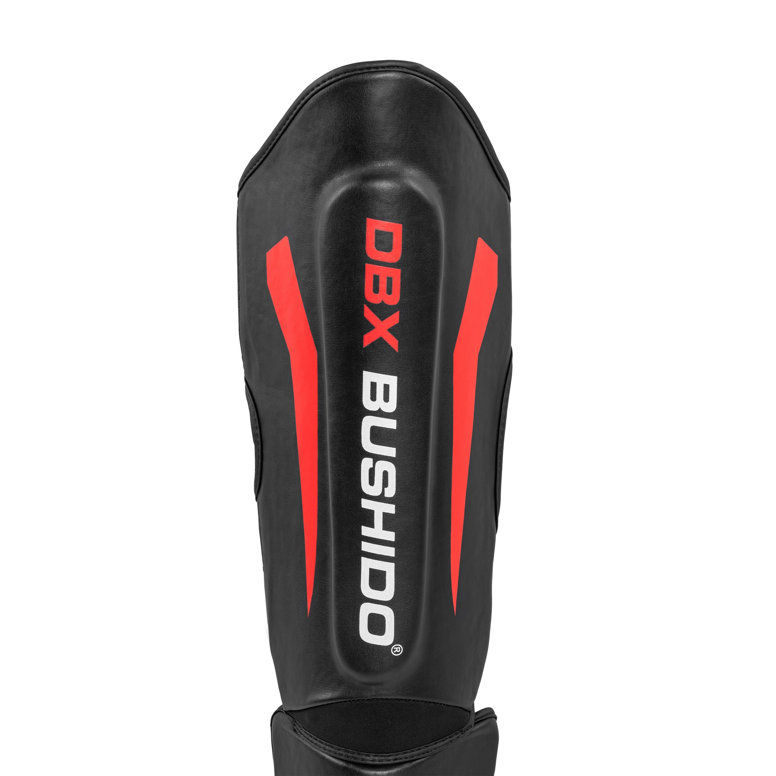 DBX Bushido SP-10V1 Tibia, Shin and Foot Protectors - Black/Red