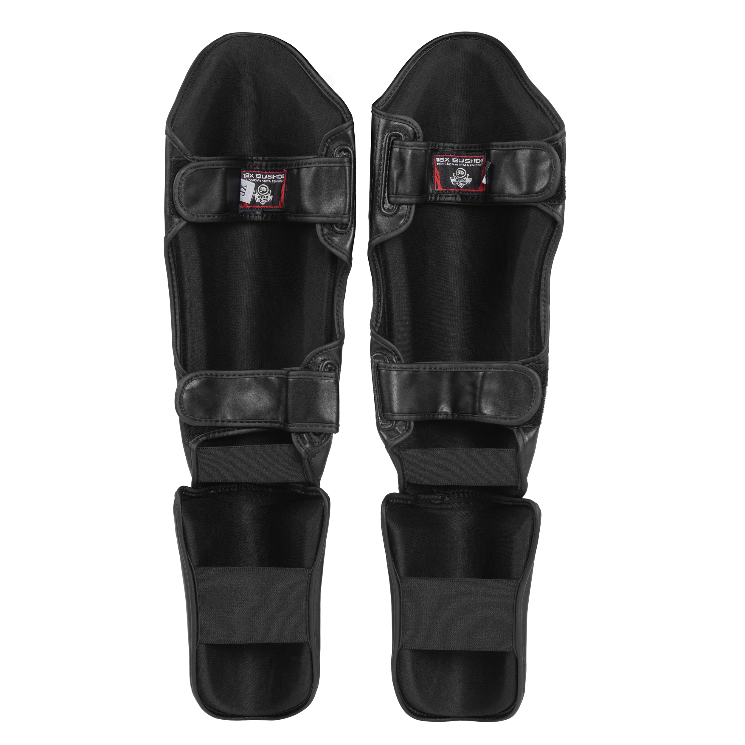 DBX Bushido SP-10V1 Tibia, Shin and Foot Protectors - Black/Red