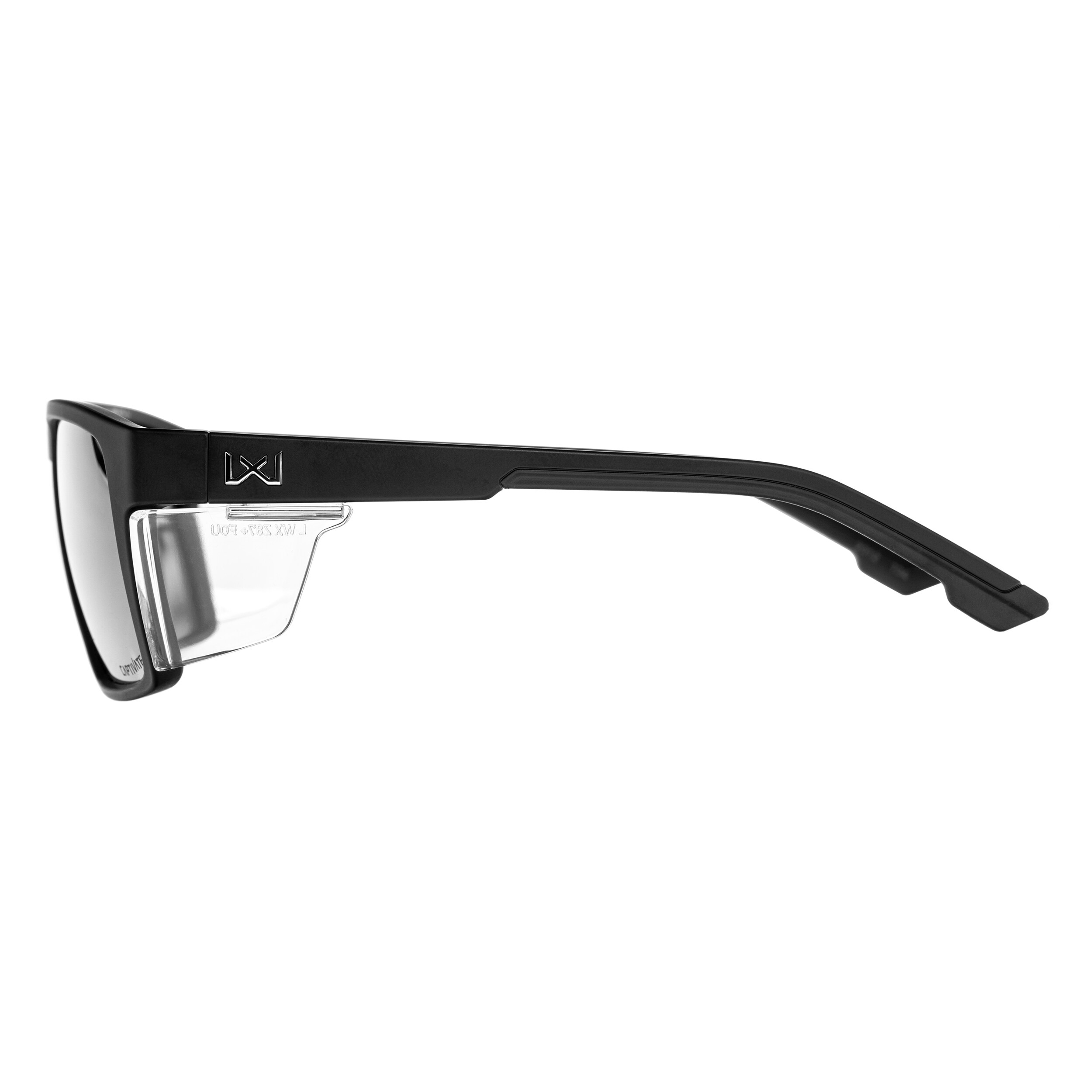 Wiley X Founder Glasses - Captivate Polarized Black Mirror/Matte Black