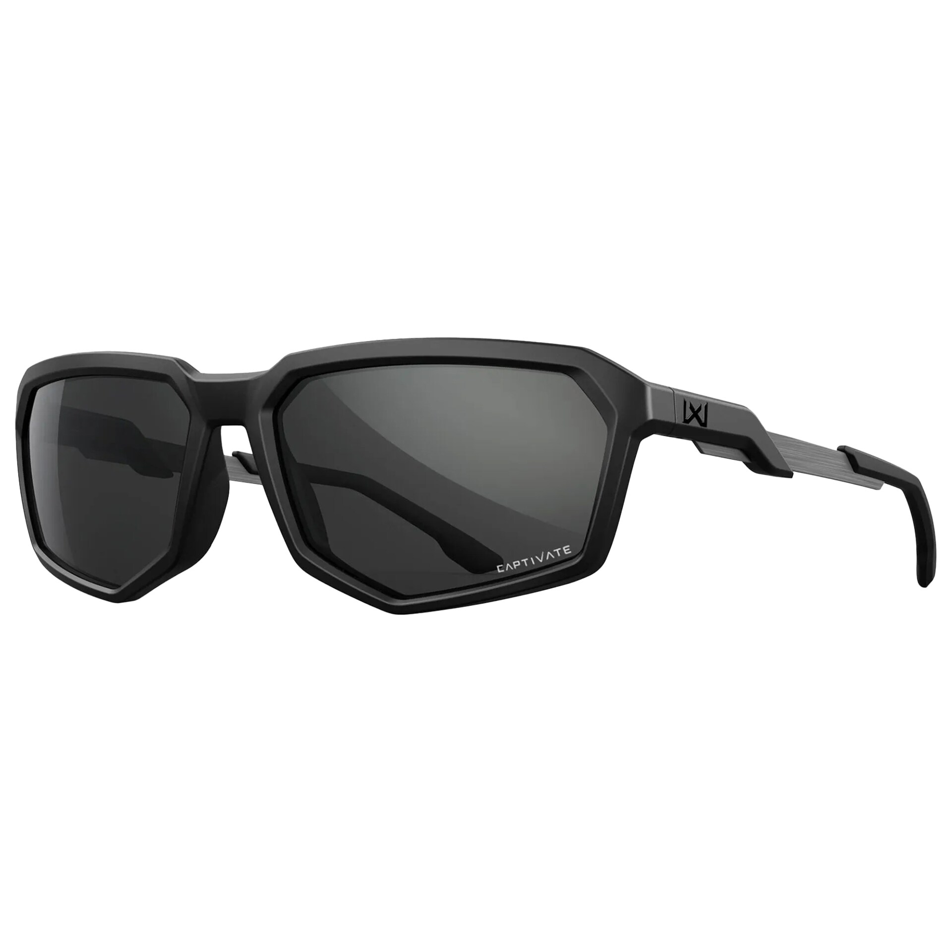 Wiley X Recon Tactical Sunglasses - Captivate Grey/Matte Black